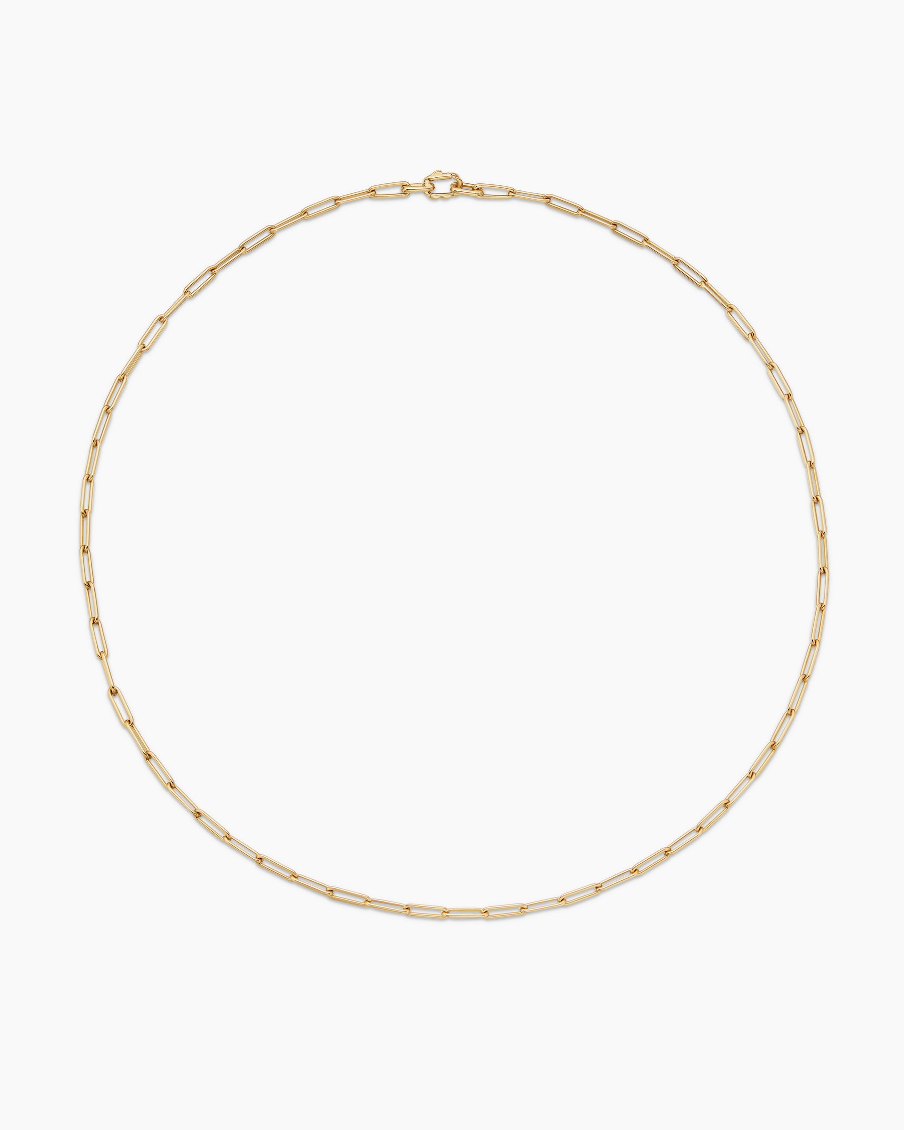 Streamline Chain Necklace in 18K Yellow Gold, 3.5mm - Image 4