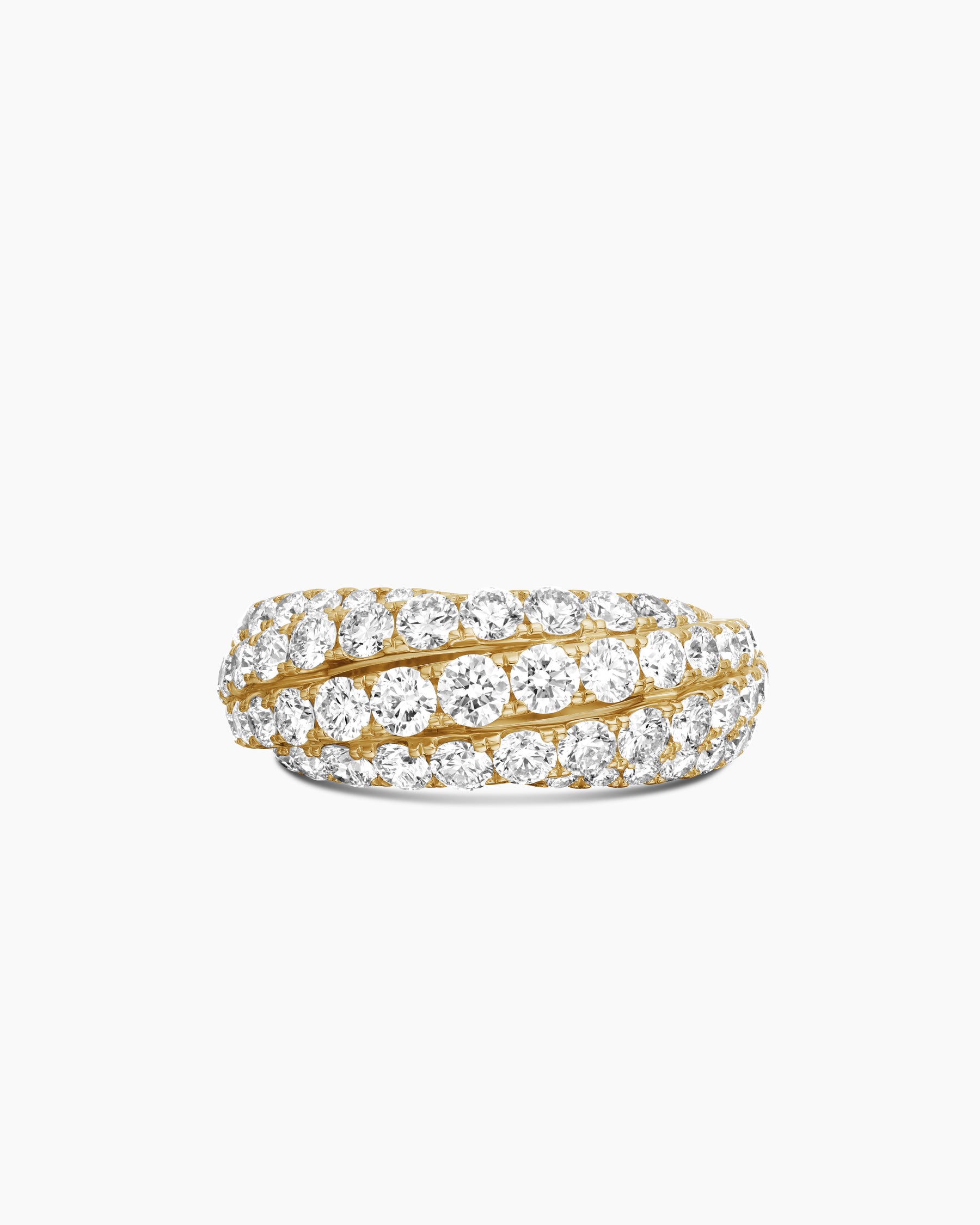 Floating Diamonds Ring in Yellow Gold - Image 4