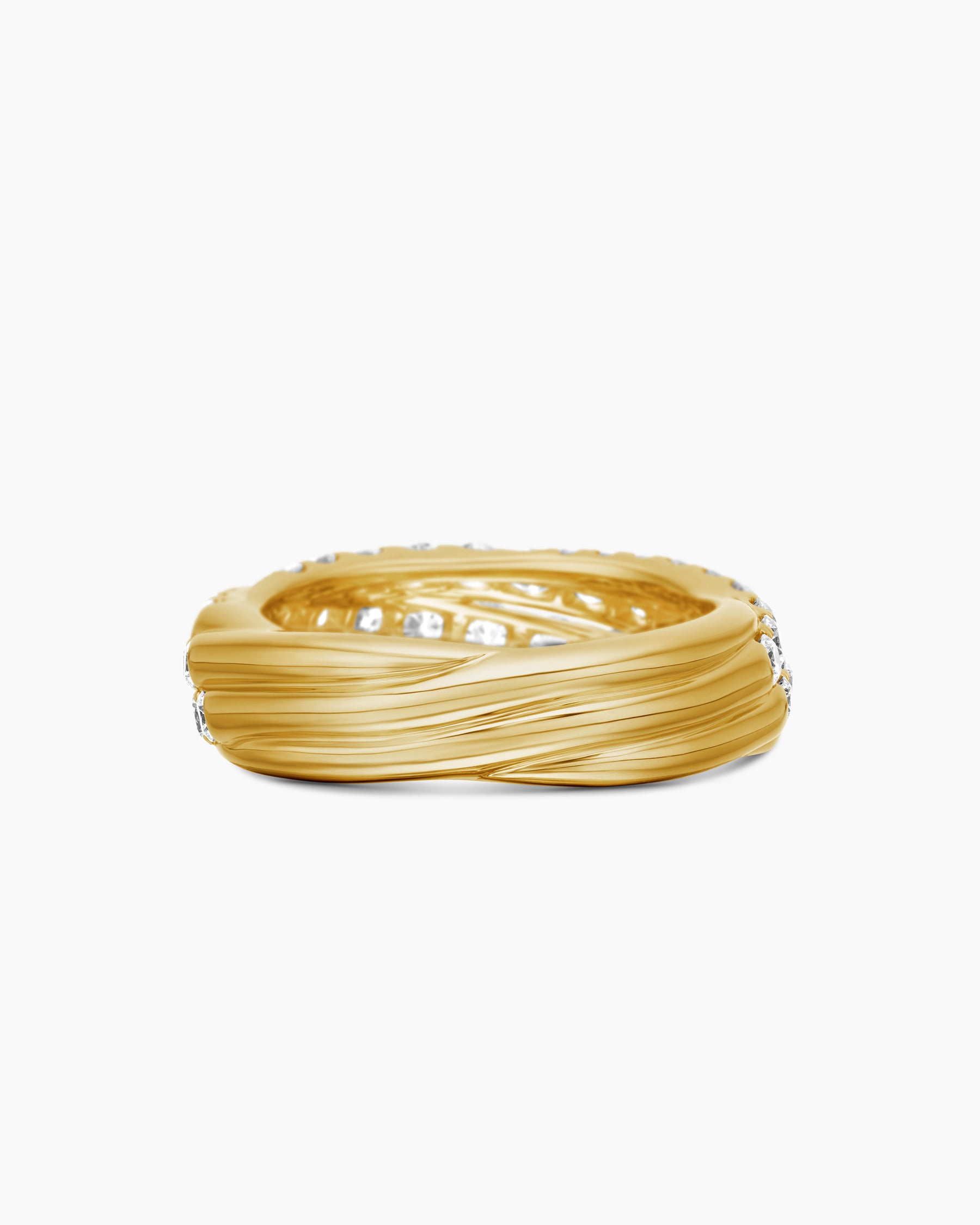 Floating Diamonds Ring in Yellow Gold - Image 6