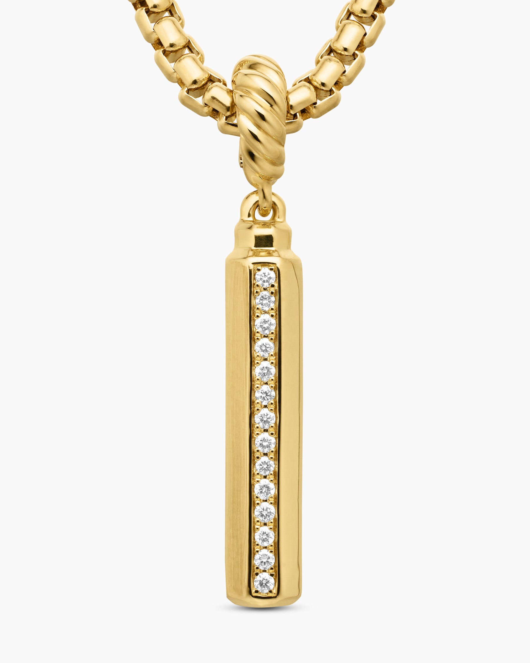 Barrel Amulet in 18K Yellow Gold with Diamonds, 20mm - Image 5