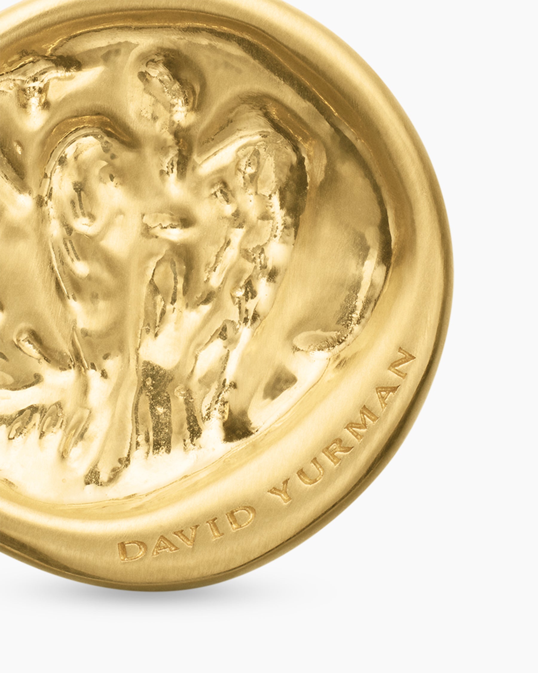 Virgo Amulet in 18K Yellow Gold with Diamonds, 19mm - Image 6