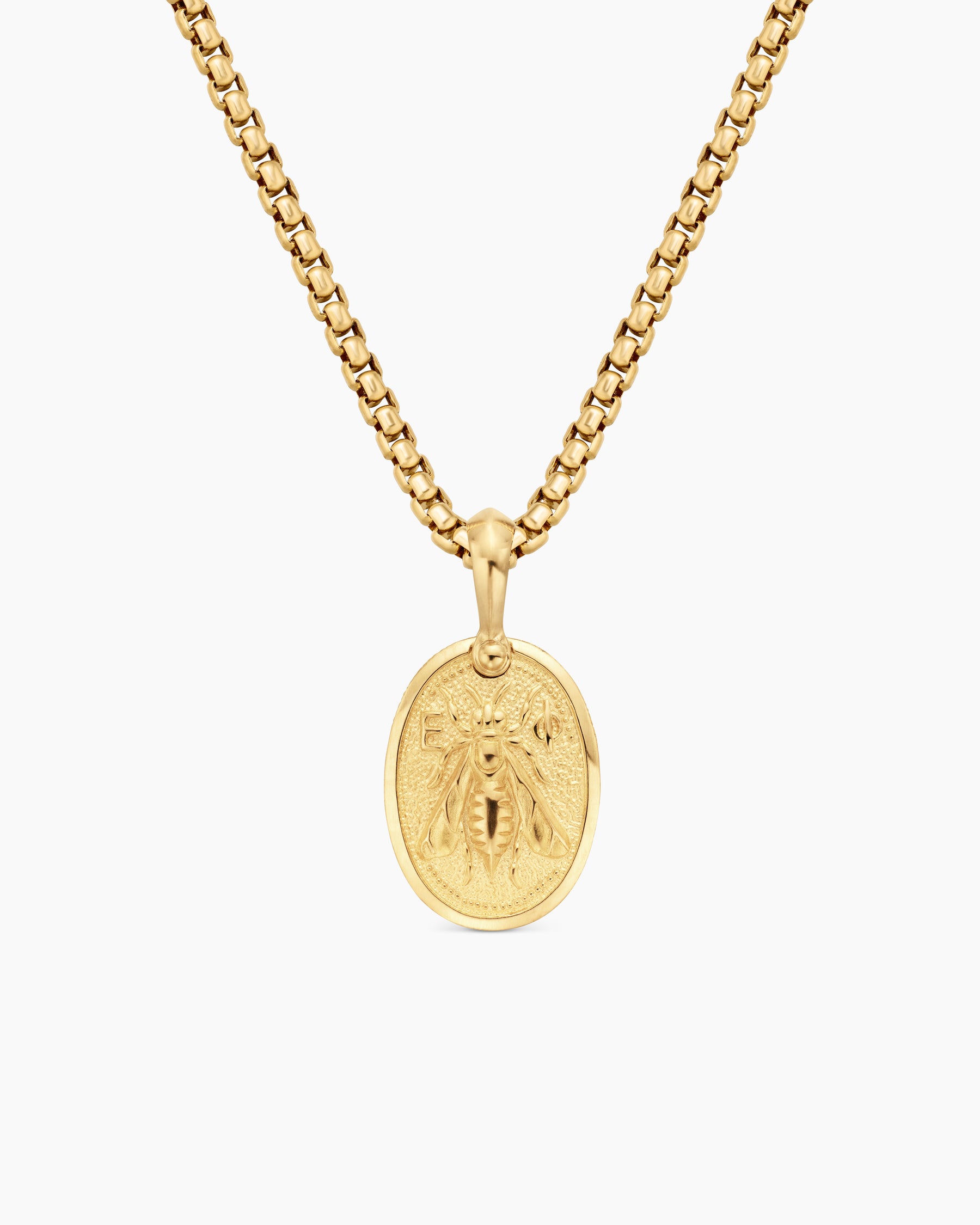 Petrvs Bee Amulet in 18K Yellow Gold, 17.8mm