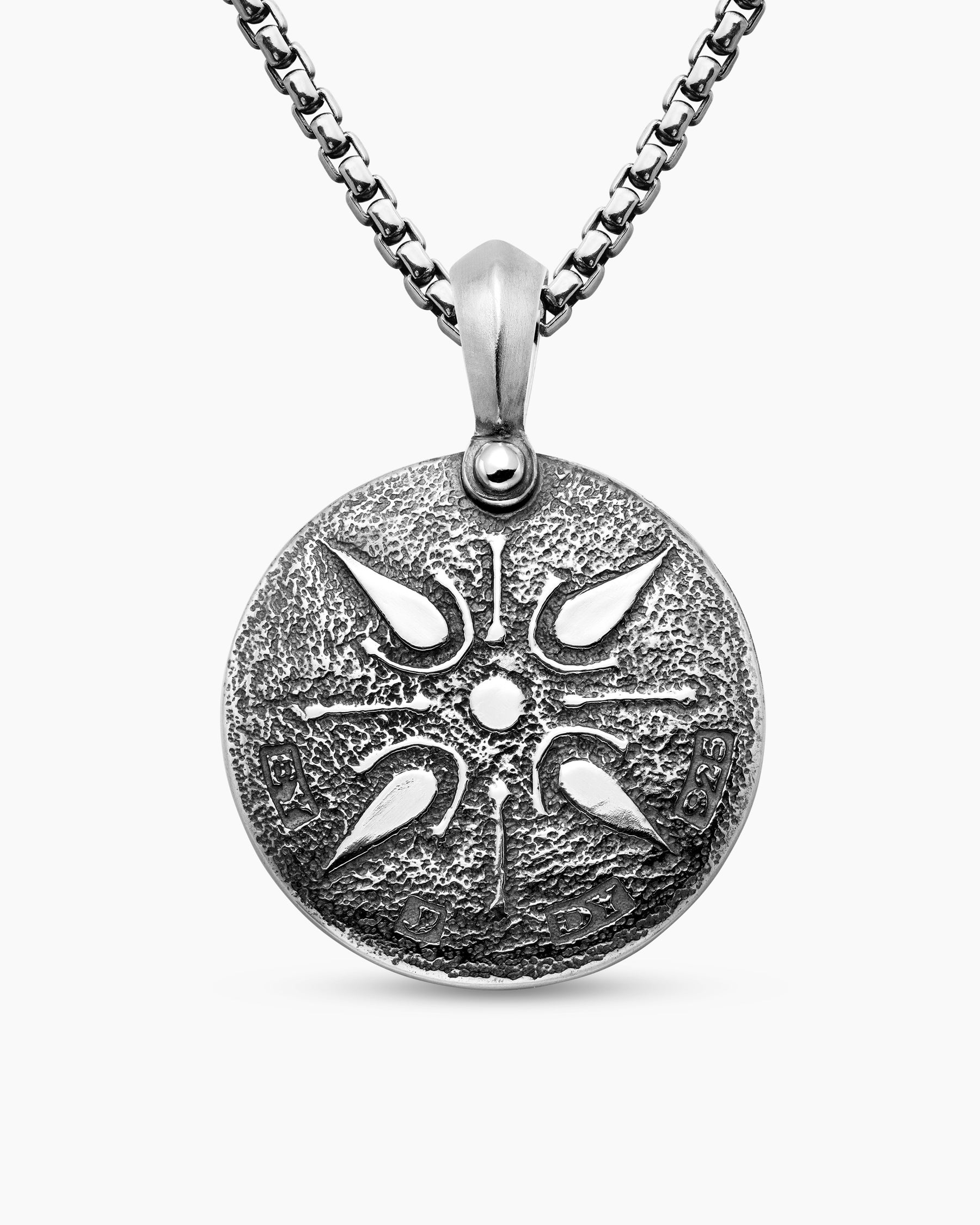 Petrvs Lion Coin Amulet in Sterling Silver, 25mm - Image 4