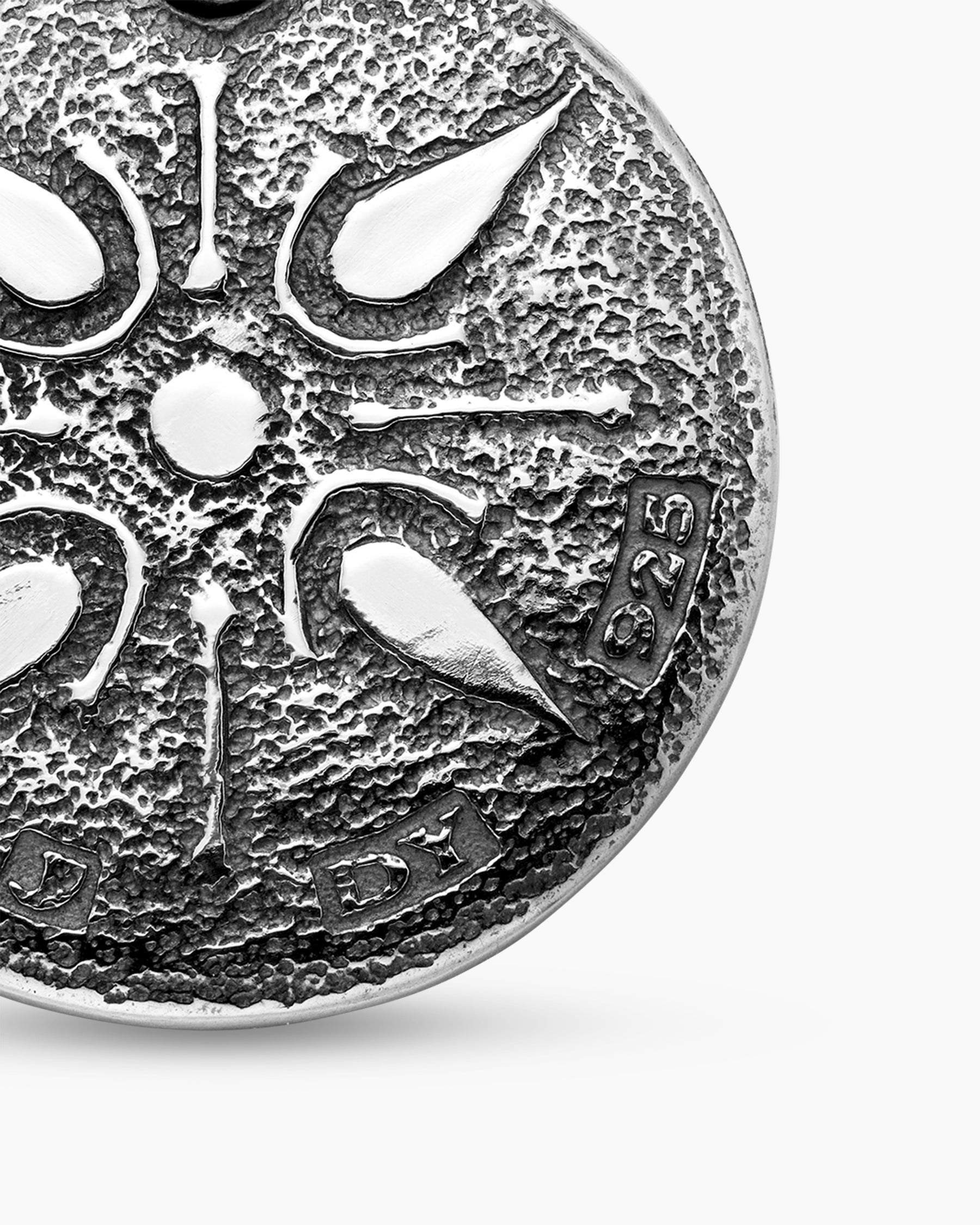 Petrvs Lion Coin Amulet in Sterling Silver, 25mm - Image 6
