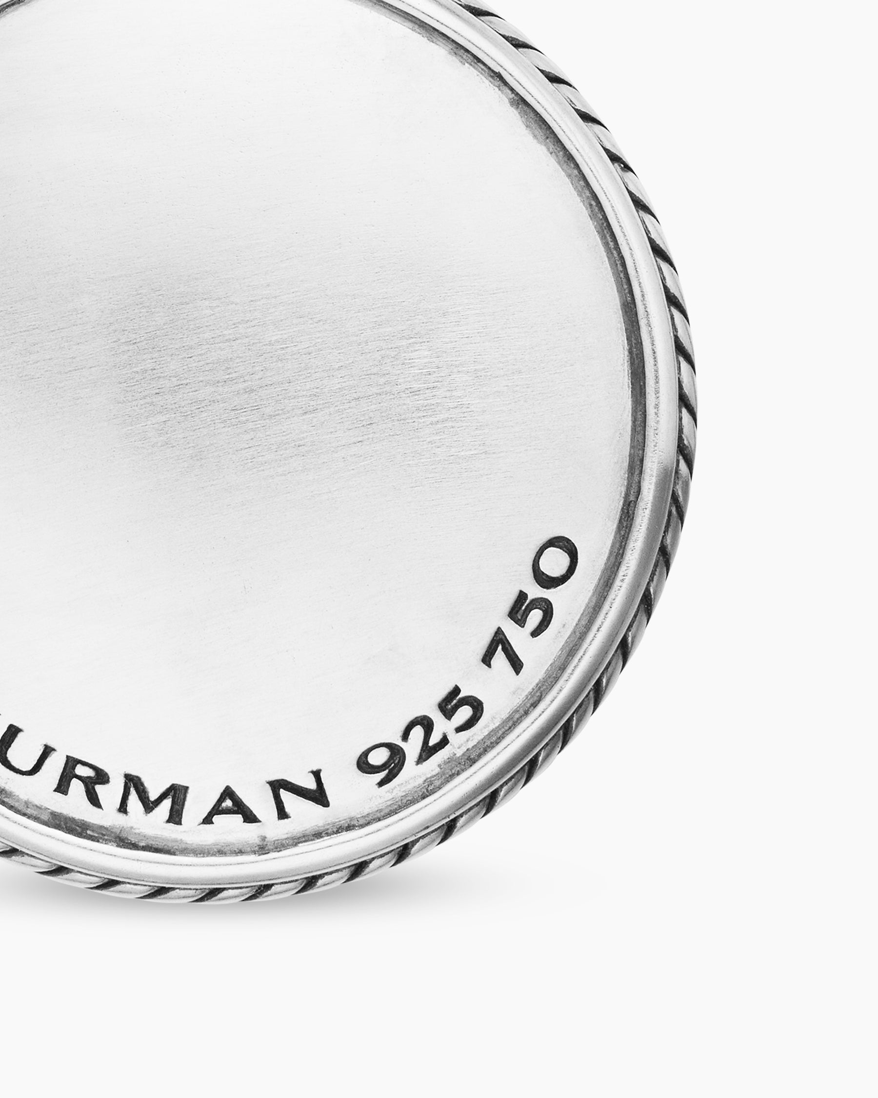 Maritime Compass Amulet in Sterling Silver with 18K Yellow Gold and Center Diamond, 20mm - Image 6