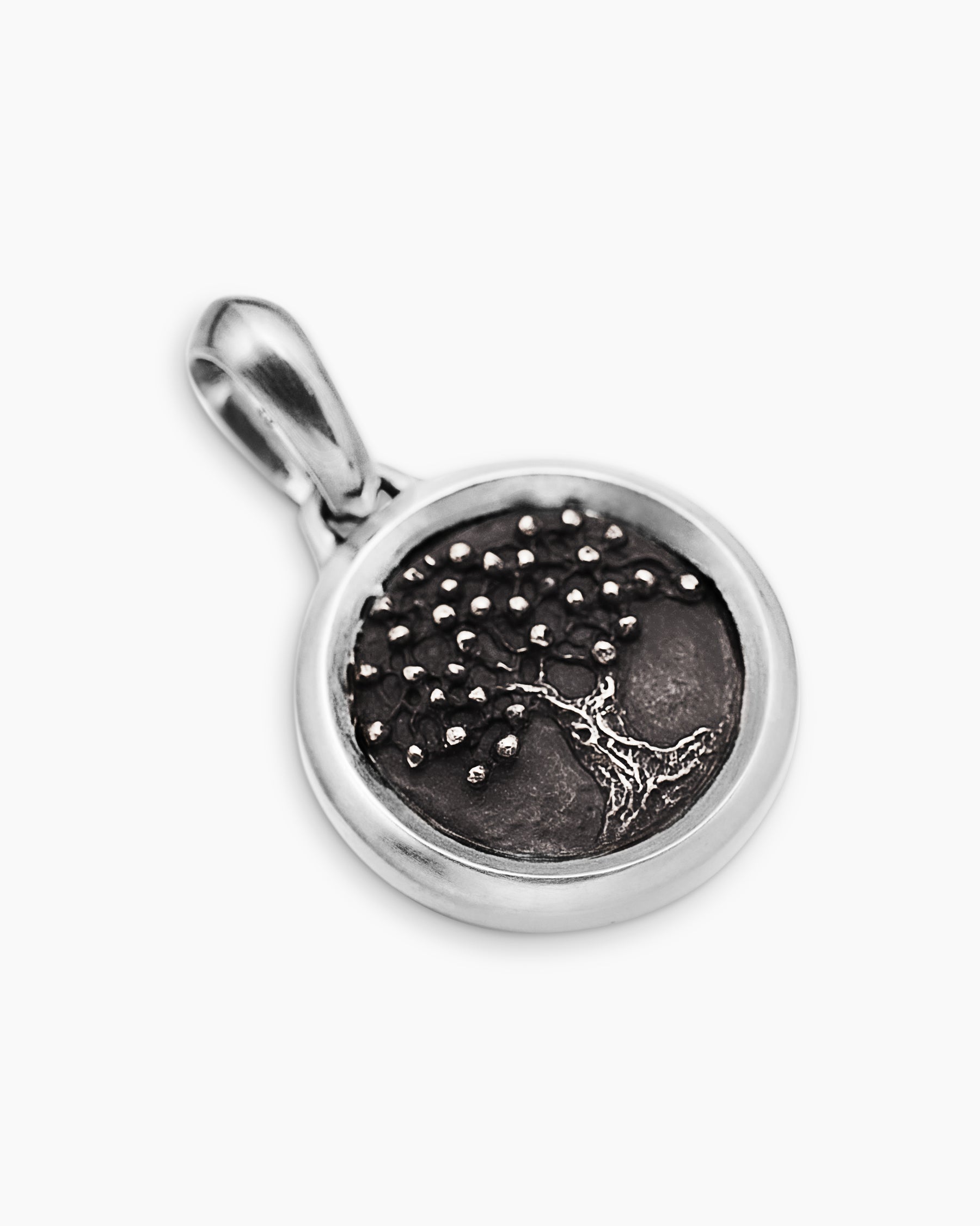 Tree of Life Amulet in Sterling Silver with Bronze, 22.8mm - Image 3