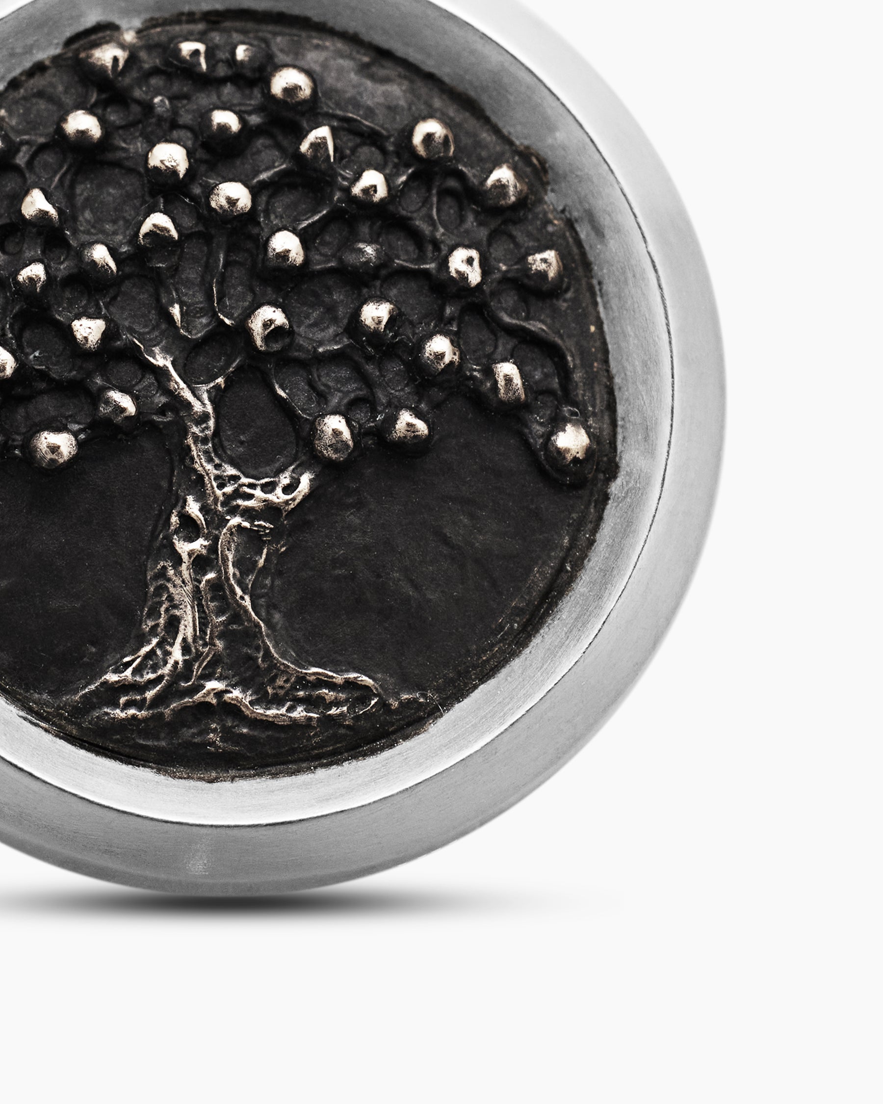 Tree of Life Amulet in Sterling Silver with Bronze, 22.8mm - Image 5