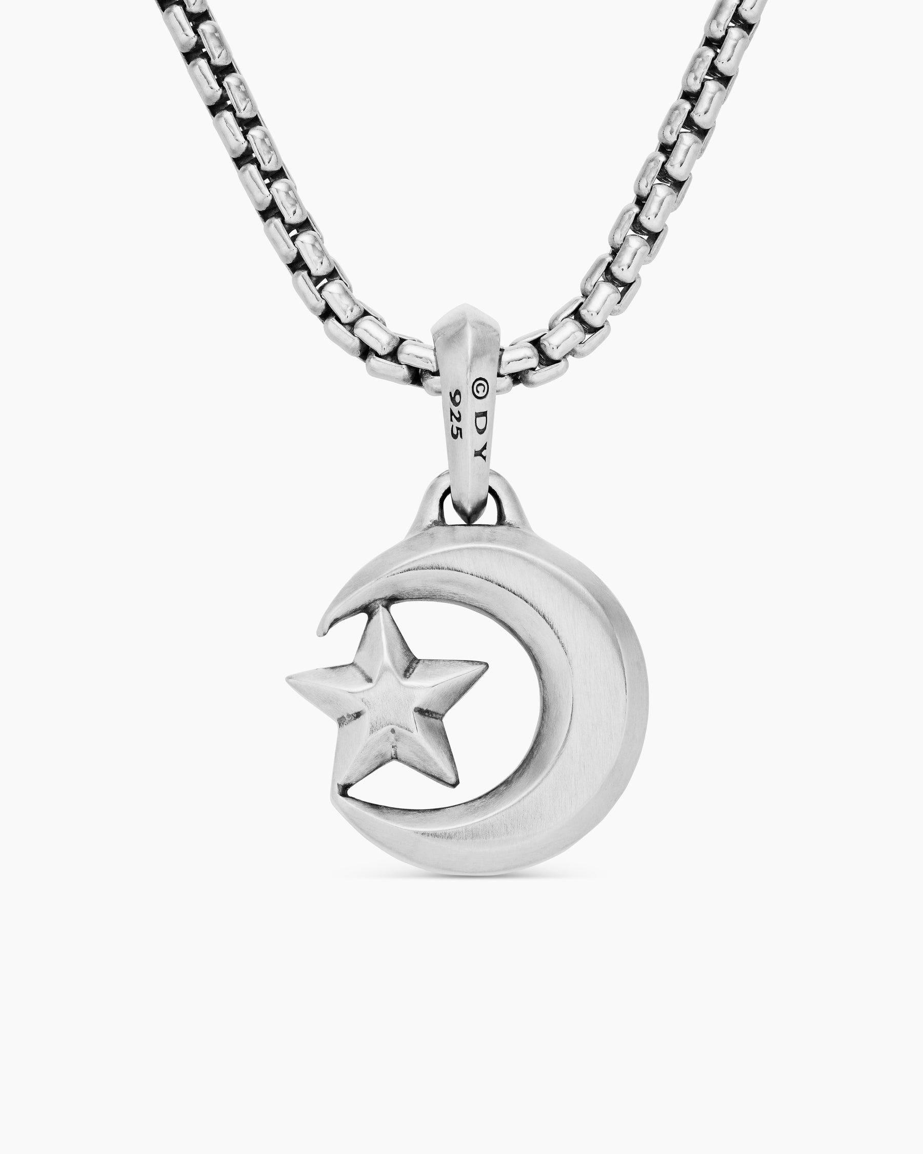 Star and Crescent Amulet in Sterling Silver, 17.2mm - Image 4