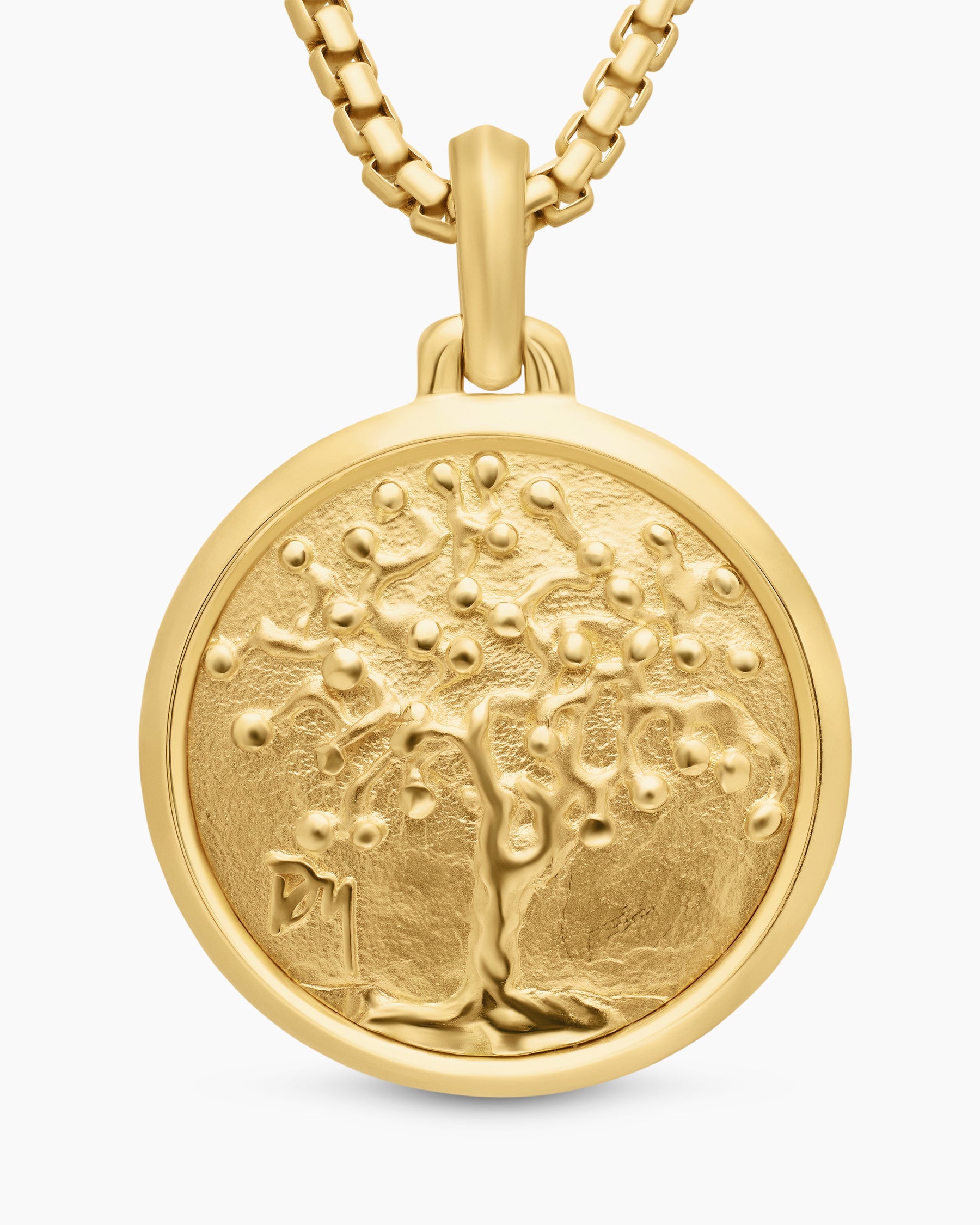 Petrvs Tree of Life Amulet in 18K Yellow Gold, 29mm - Image 5