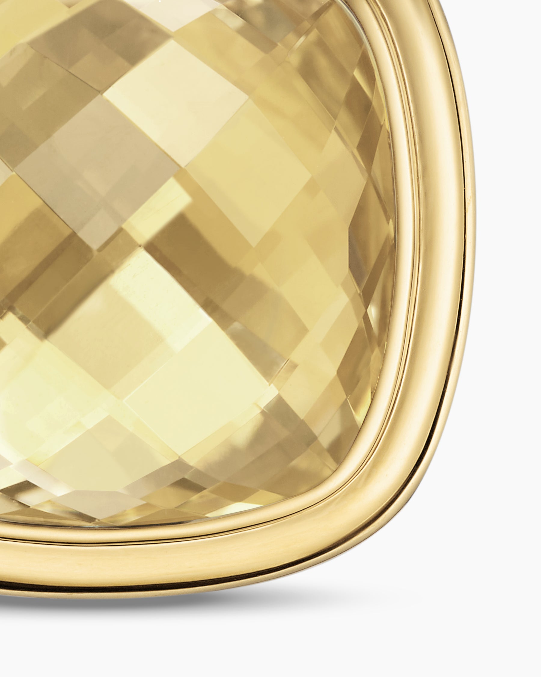 Albion Pendant in Sterling Silver with 18K Yellow Gold and Champagne Citrine, 15mm - Image 5