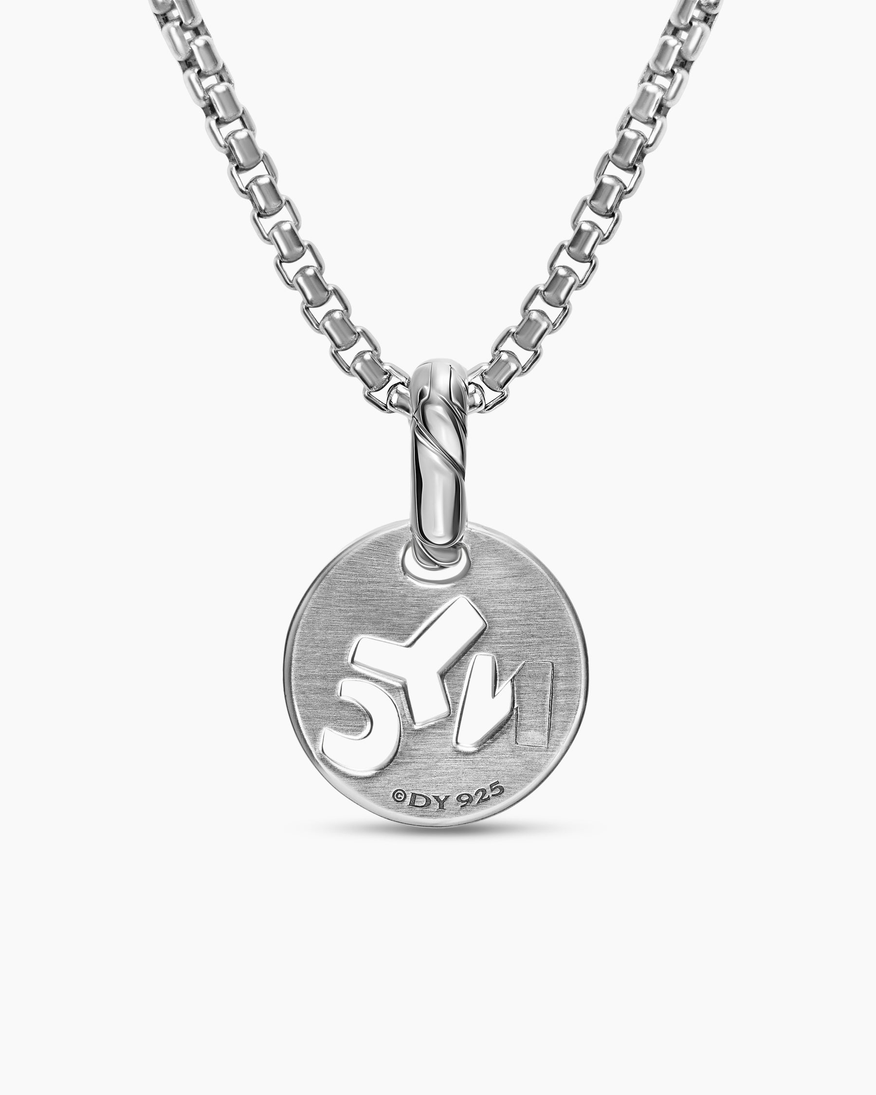 Petite NYC Elements Amulet in Sterling Silver with Diamonds, 12.3mm - Image 3