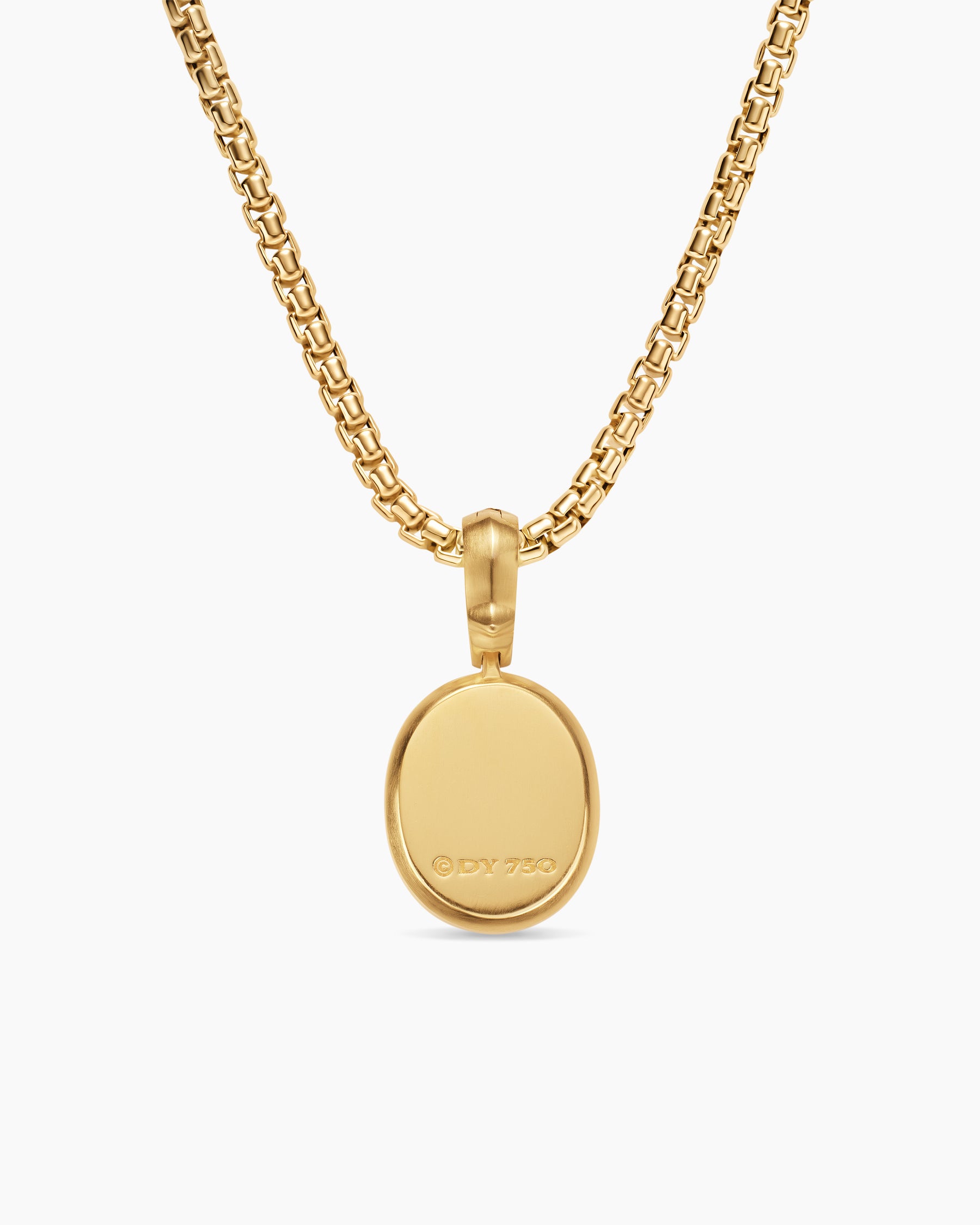 Petrvs Petite Scarab Amulet in 18K Yellow Gold with Black Mother of Pearl, 12.1mm - Image 4