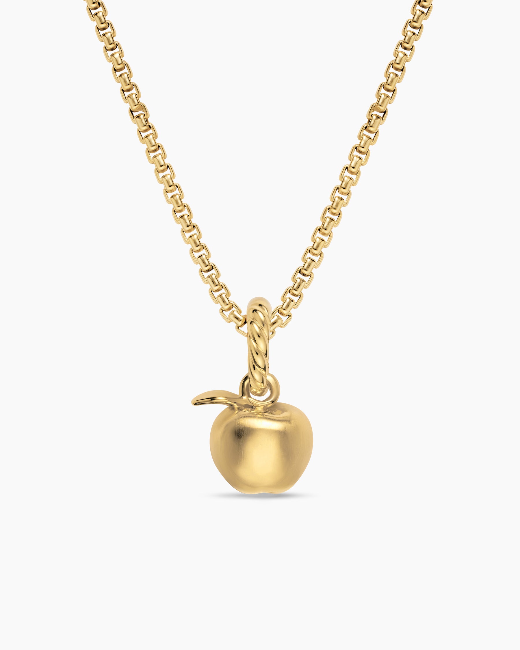 Petite Apple Amulet in 18K Yellow Gold, 10mm
