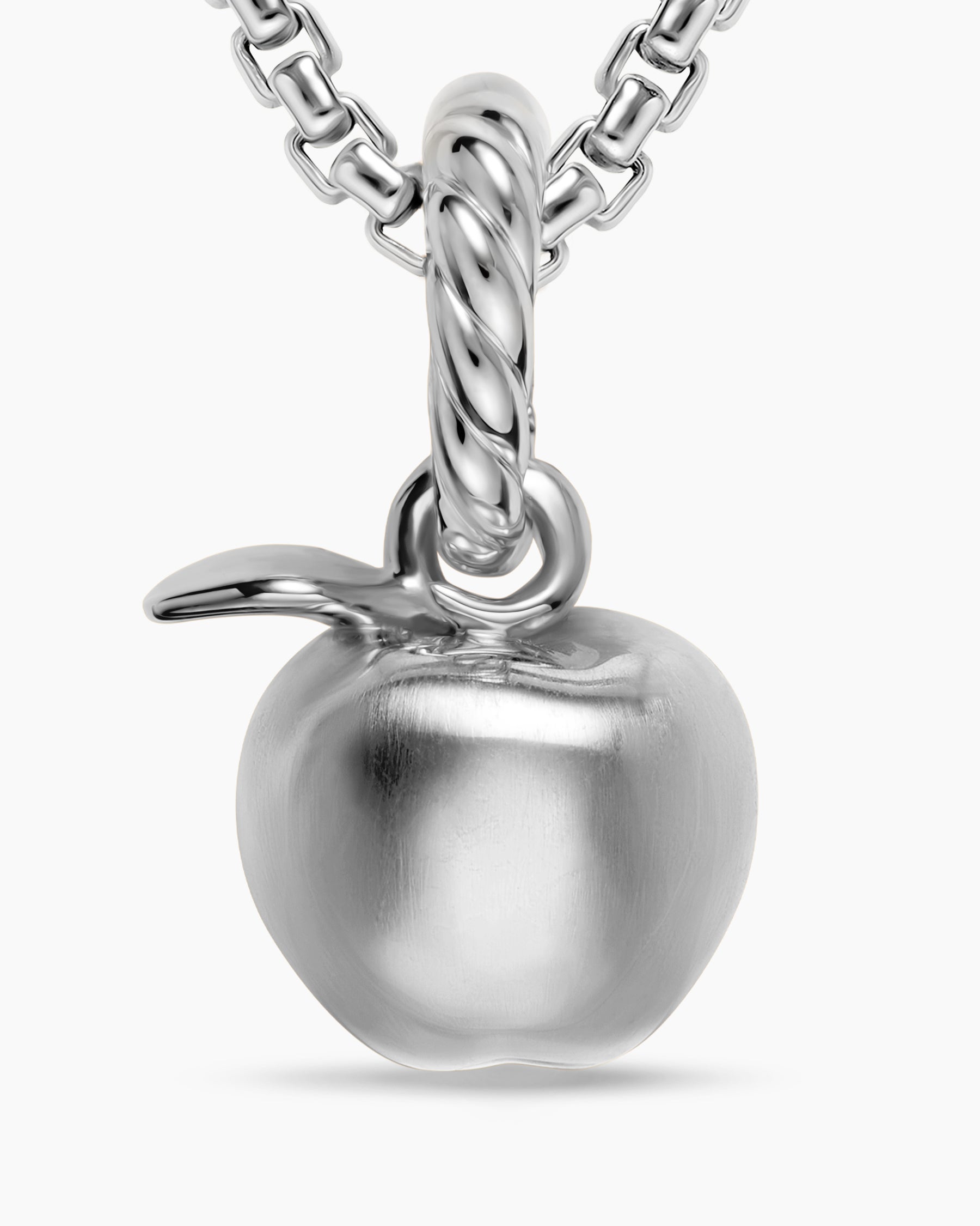 Petite Apple Amulet in Sterling Silver, 10mm - Image 5