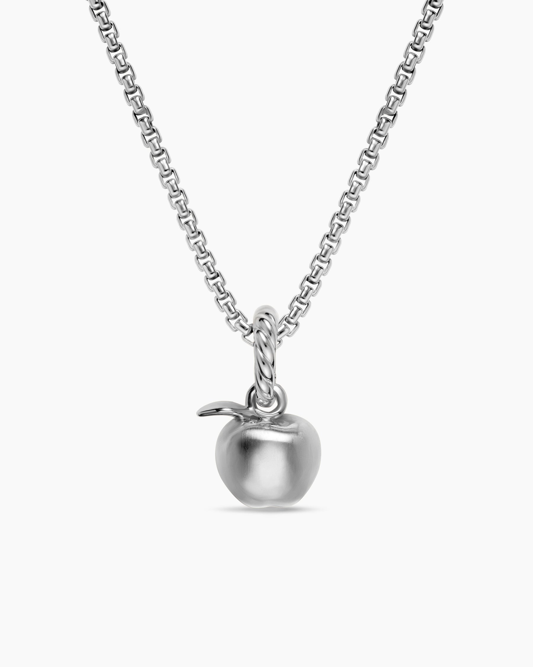 Petite Apple Amulet in Sterling Silver, 10mm