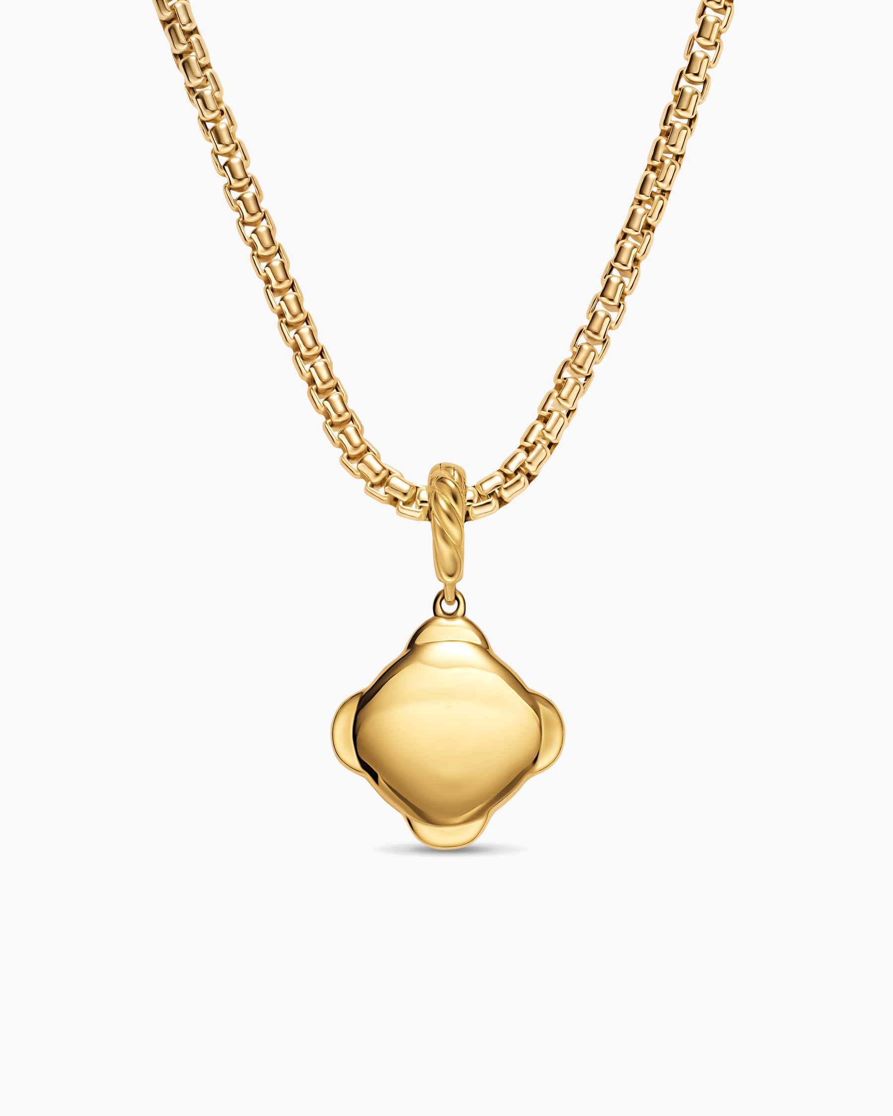 Cable Collectibles DY Logo Amulet in 18K Yellow Gold with Diamonds, 13.7mm - Image 4