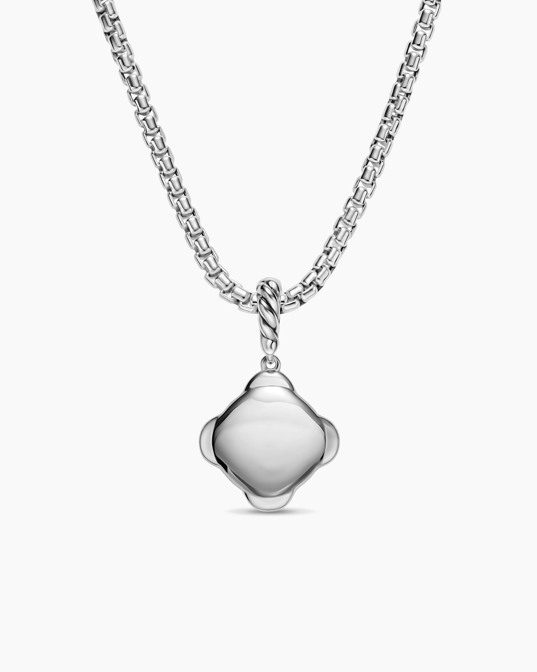 Cable Collectibles DY Logo Amulet in Sterling Silver with Diamonds, 13.7mm - Image 3