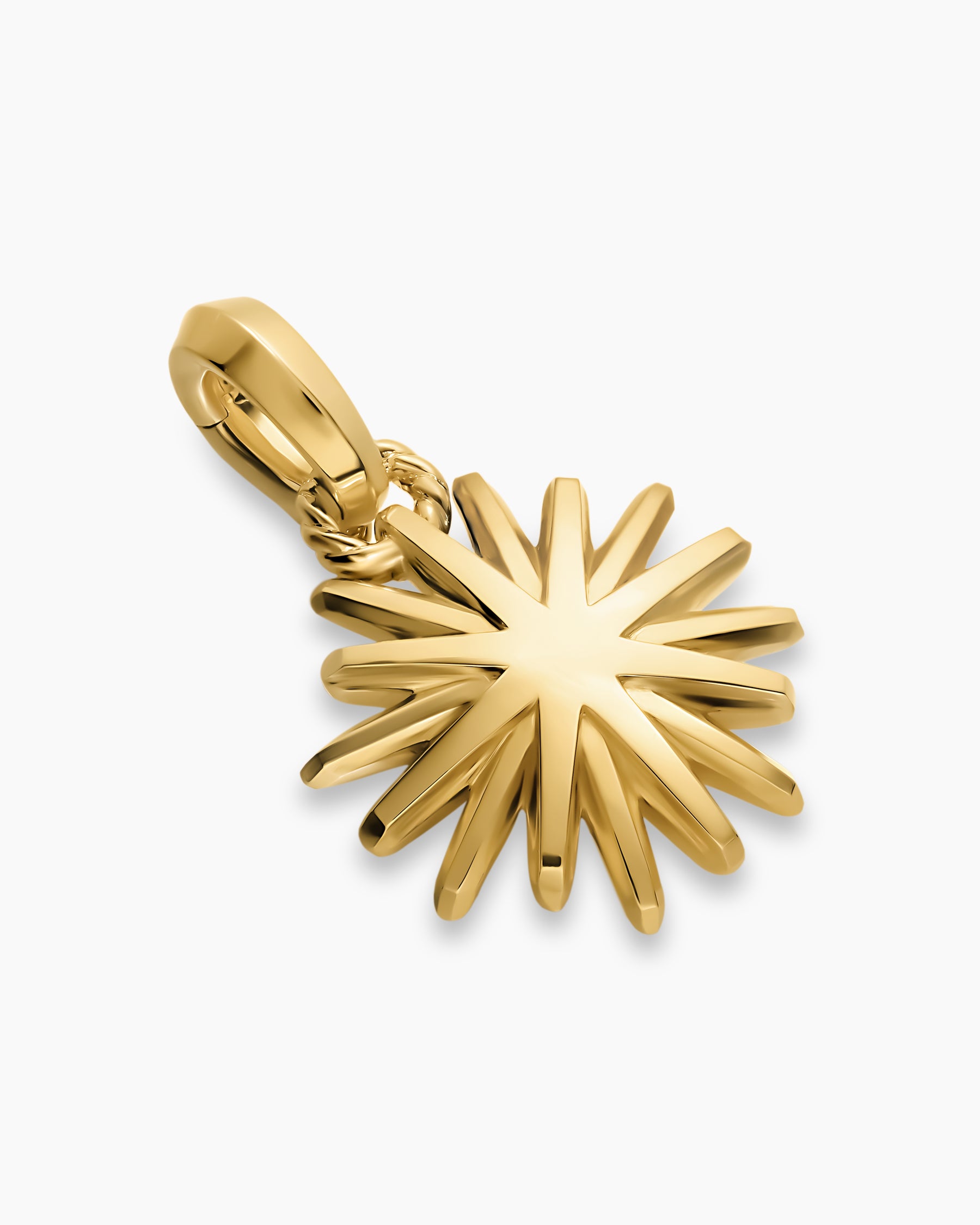 Alternative view of Starburst Amulet in 18K Yellow Gold, 14mm