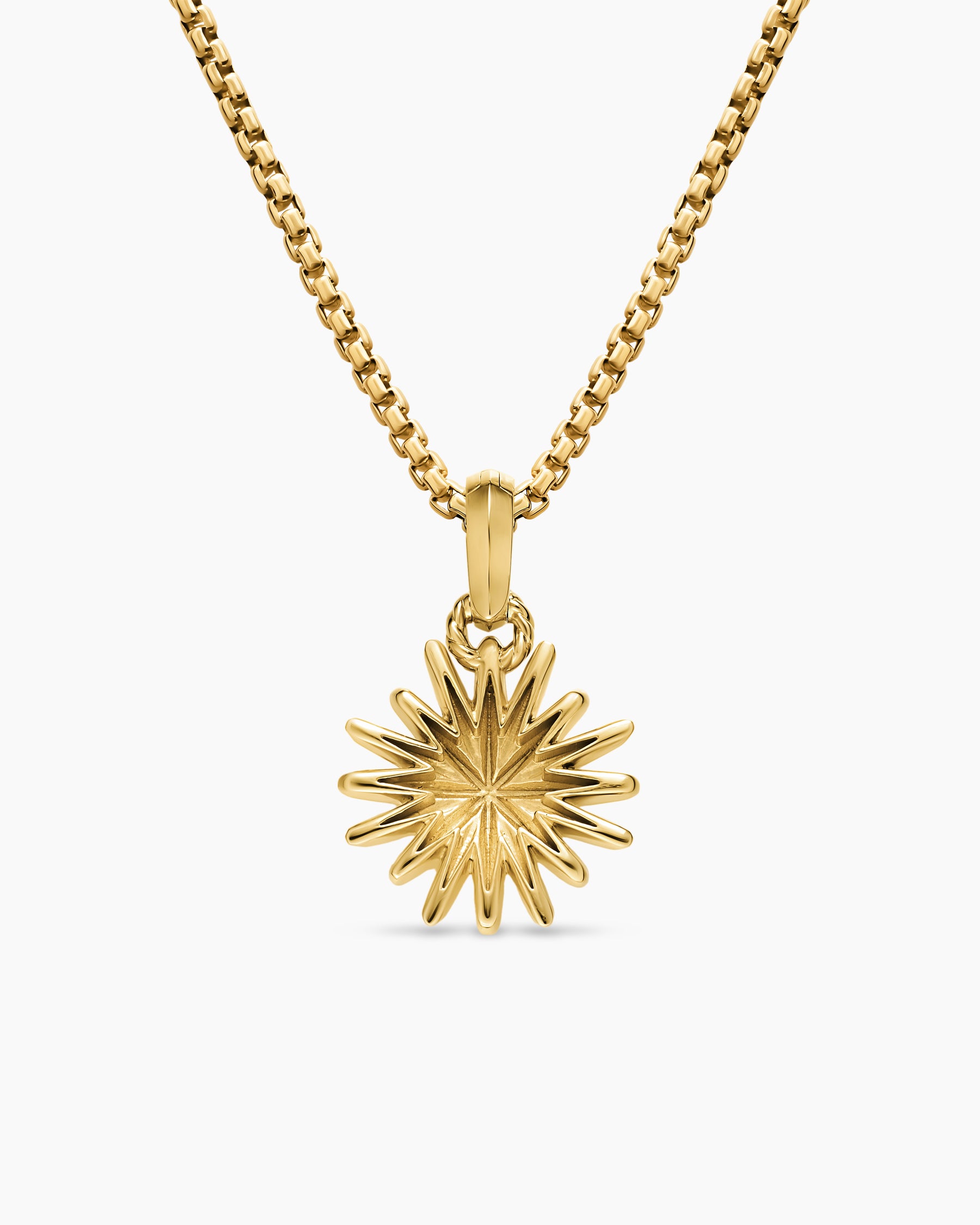 Starburst Amulet in 18K Yellow Gold, 14mm - Image 3