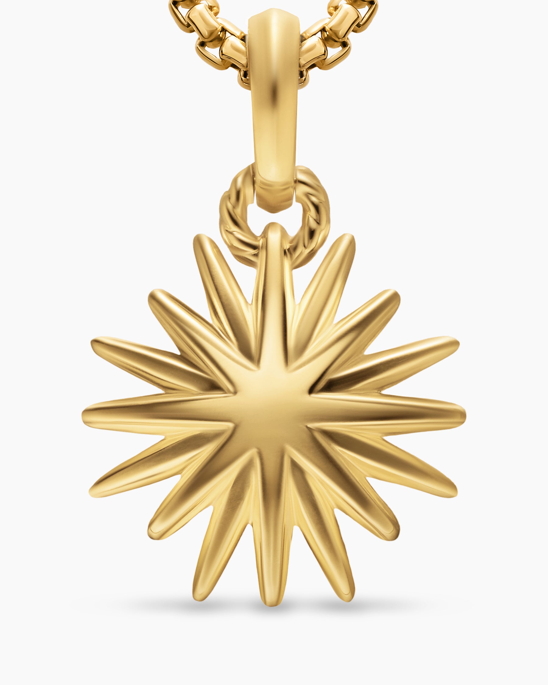Starburst Amulet in 18K Yellow Gold, 14mm - Image 4