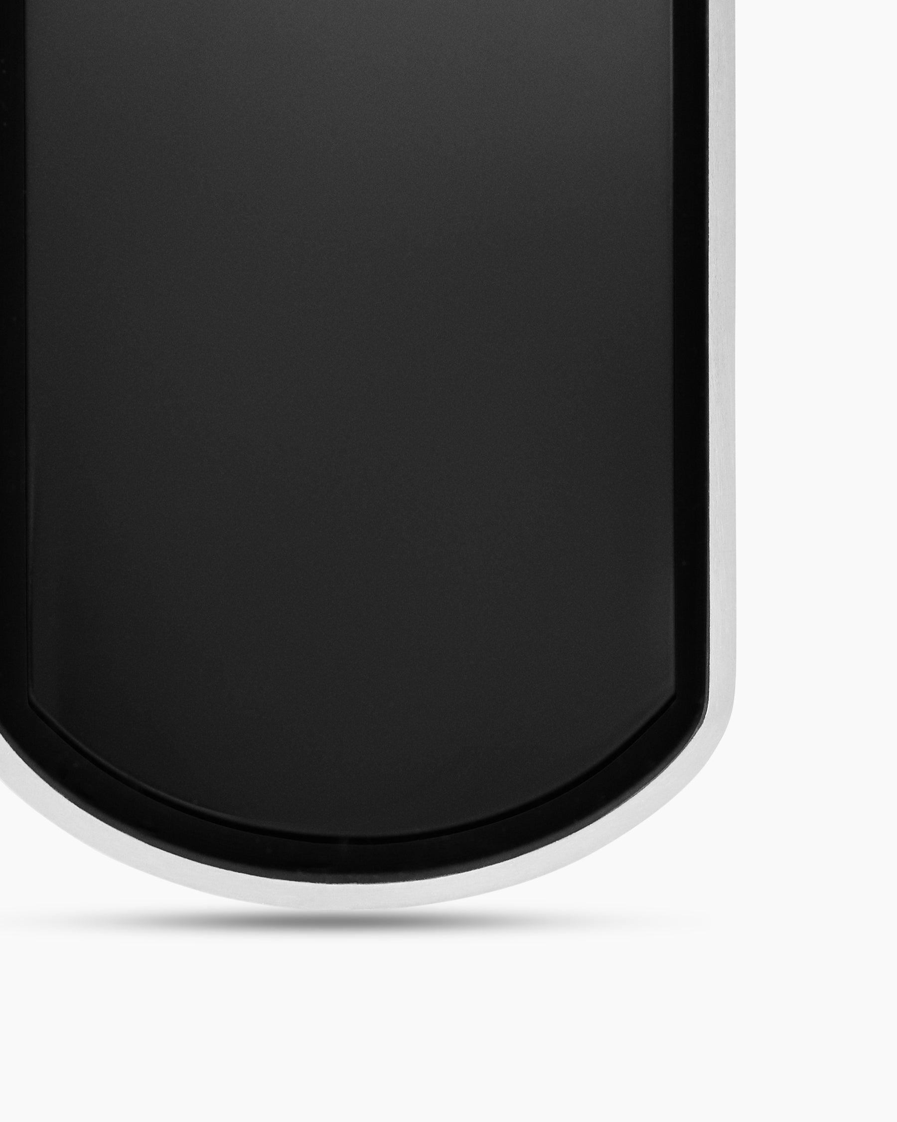 Chevron Tag in Sterling Silver with Black Onyx, 35mm - Image 5