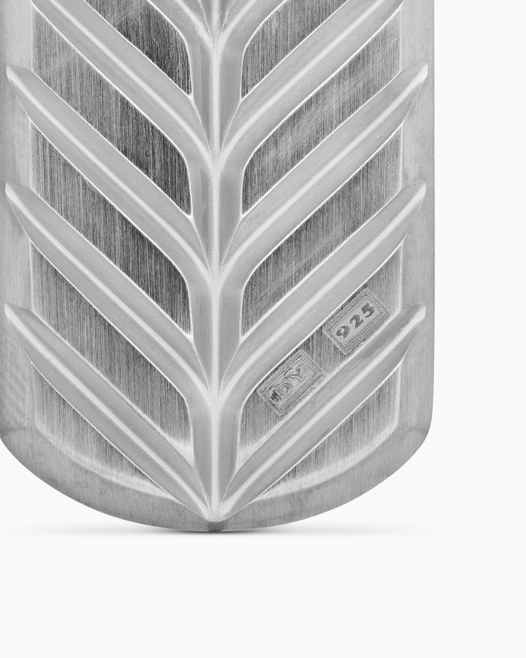 Chevron Tag in Sterling Silver with Tigers Eye, 35mm - Image 6