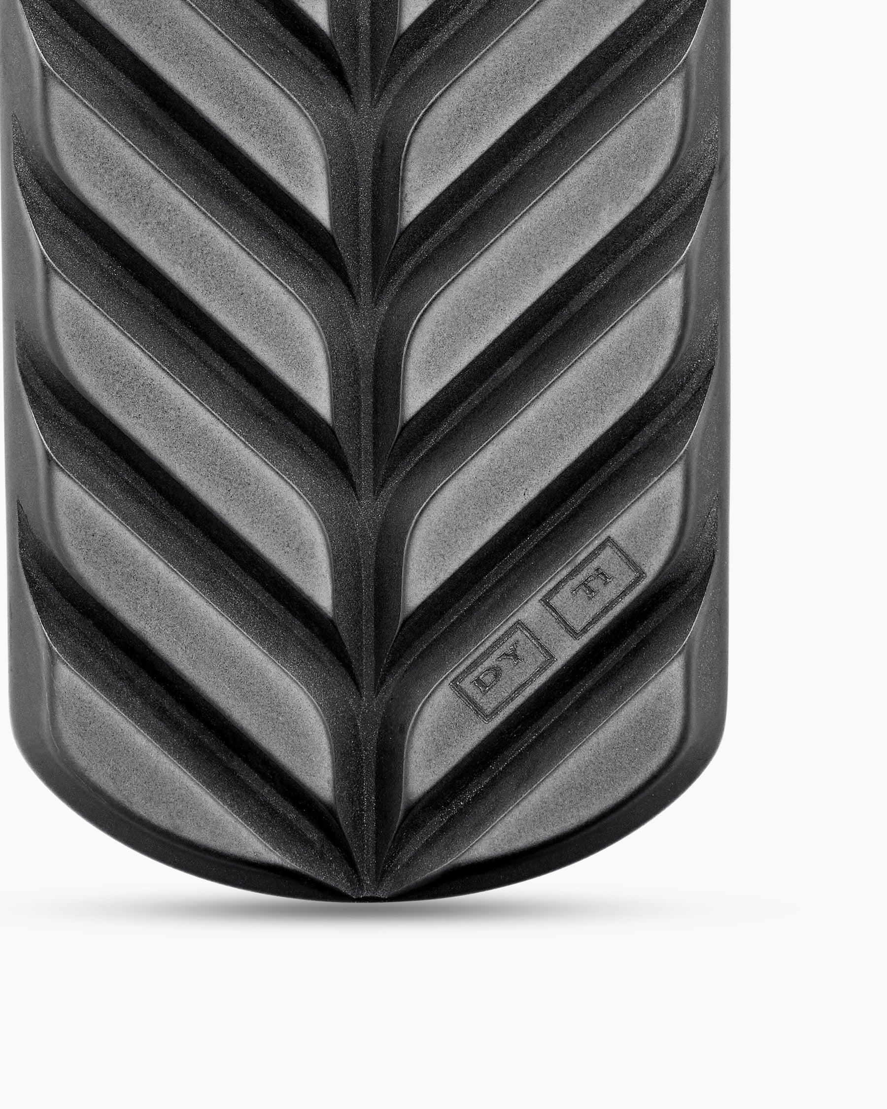 Chevron Tag in Black Titanium with Black Diamonds, 35mm - Image 6