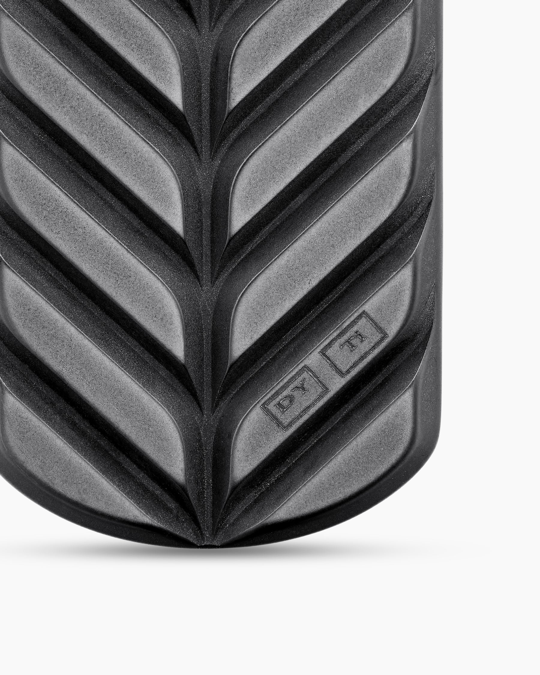 Chevron Tag in Black Titanium with Diamonds, 35mm - Image 6
