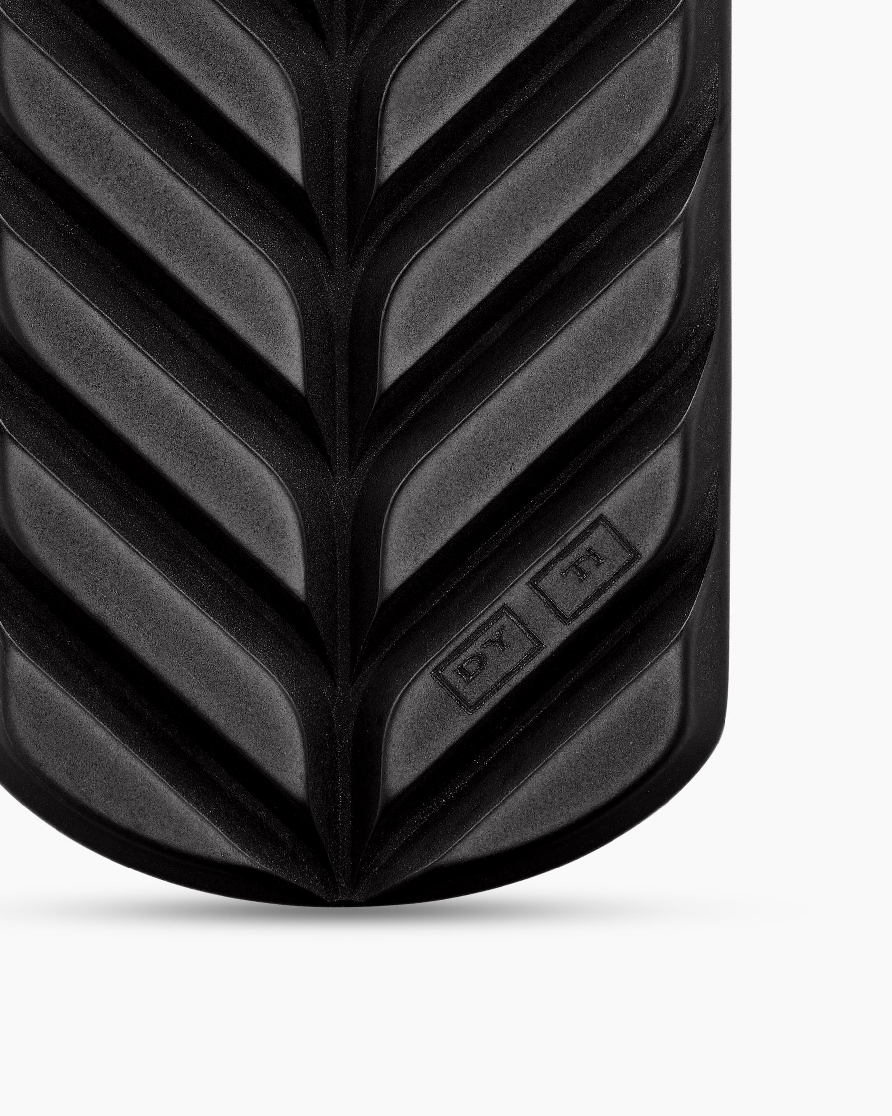 Chevron Tag in Black Titanium with Sapphires, 35mm - Image 6
