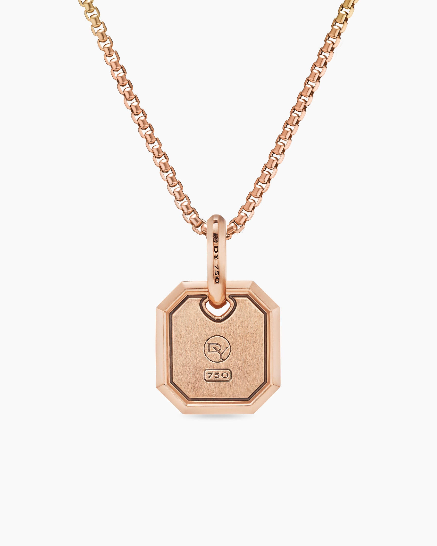 Octagonal Amulet in 18K Rose Gold, 15mm - Image 4