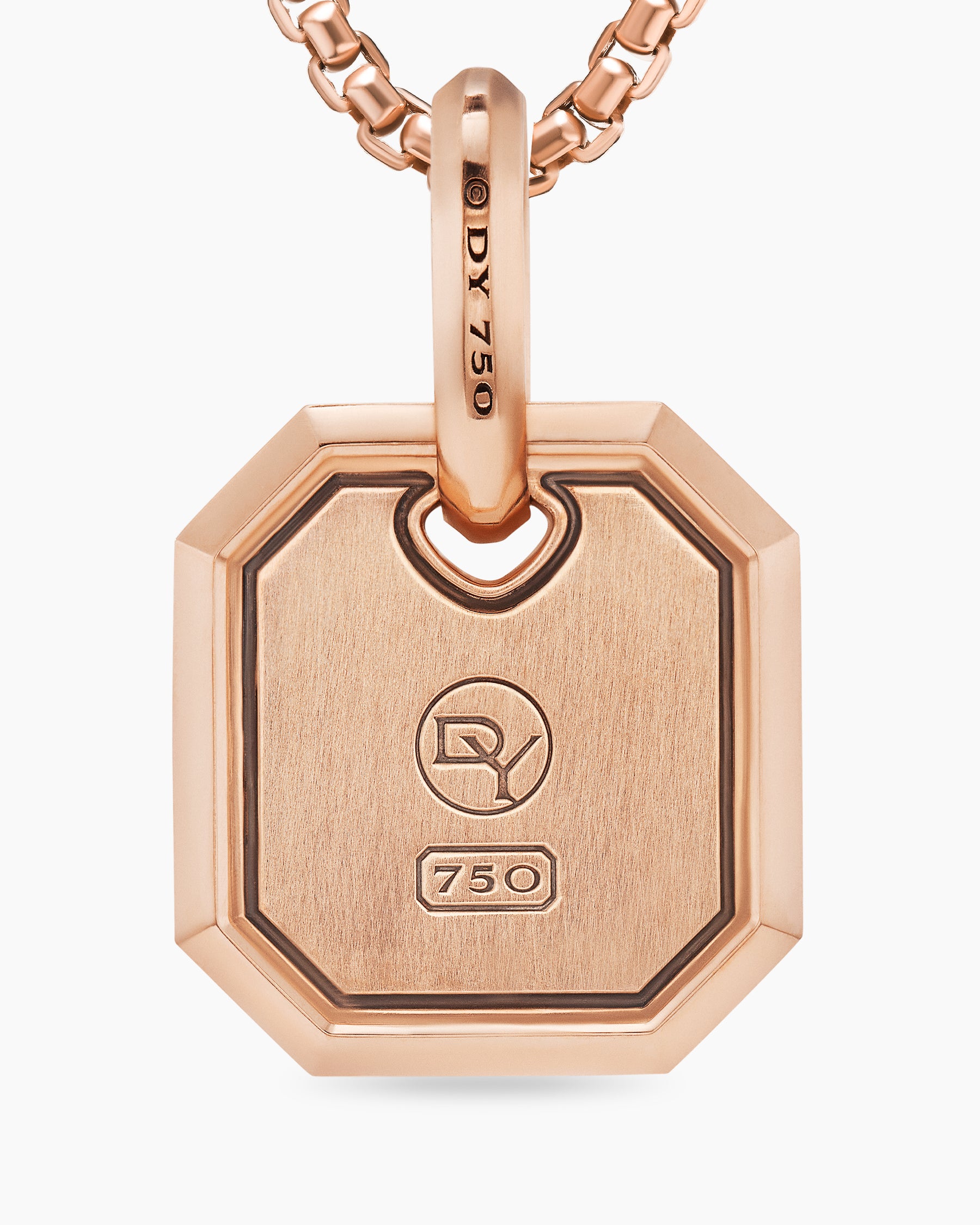 Octagonal Amulet in 18K Rose Gold, 15mm - Image 6