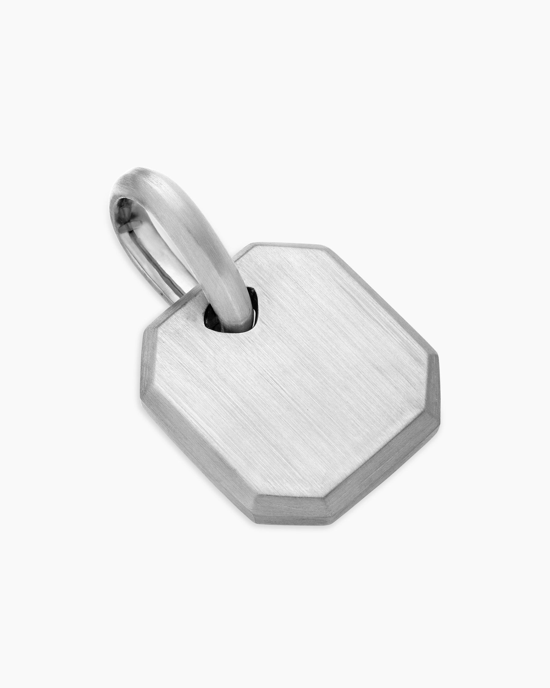 Alternative view of Octagonal Amulet in Platinum, 15mm