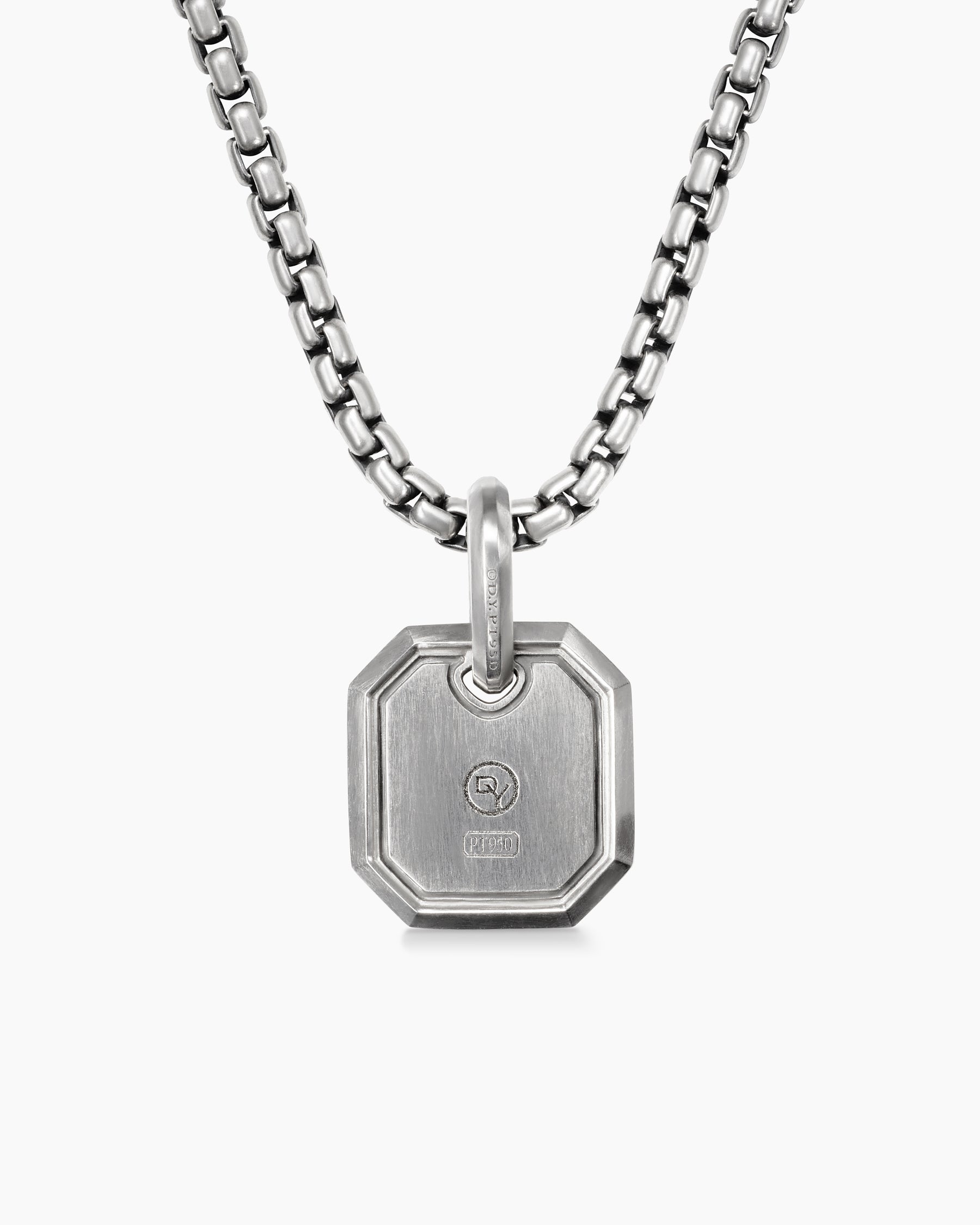 Octagonal Amulet in Platinum, 15mm - Image 3