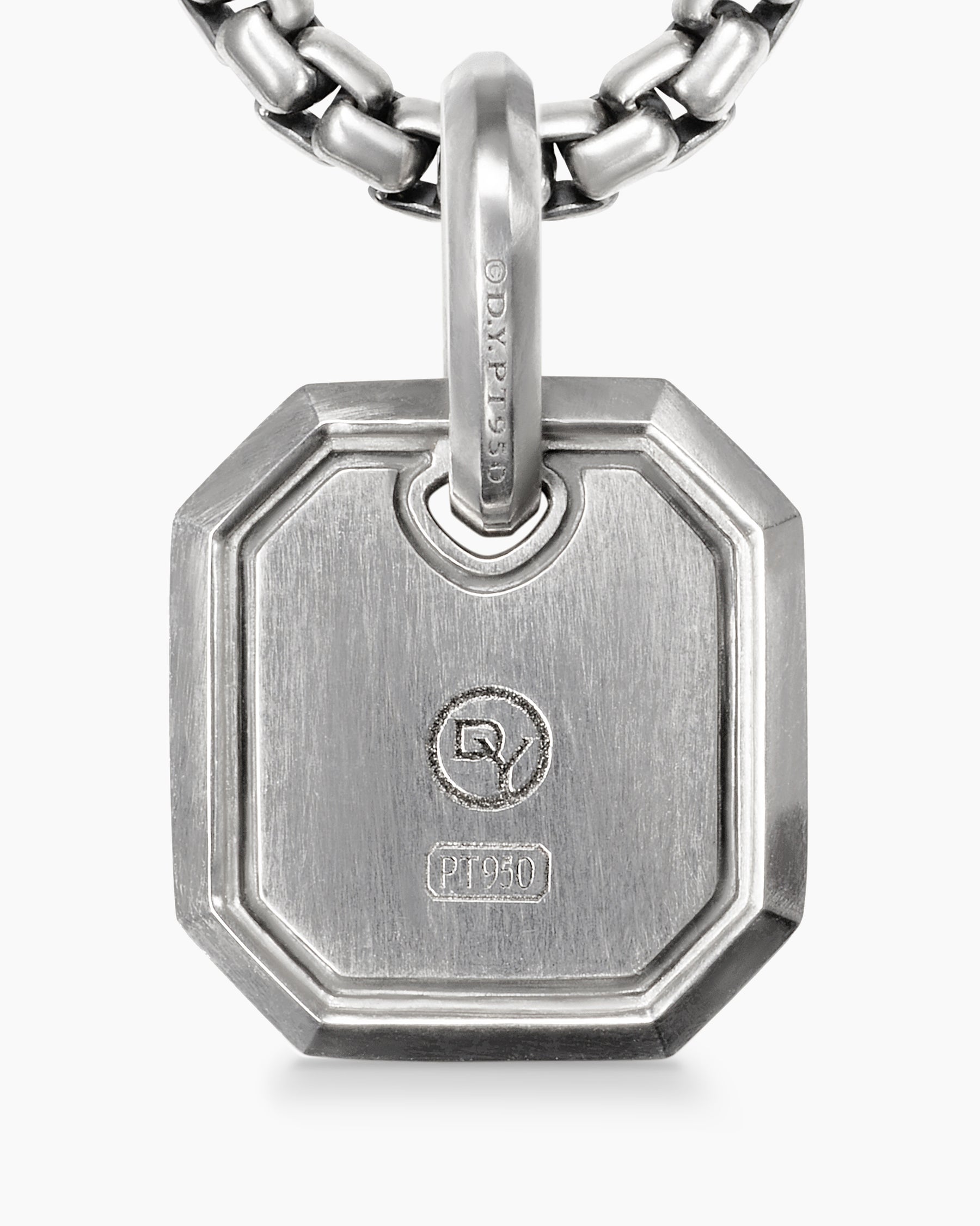 Octagonal Amulet in Platinum, 15mm - Image 5