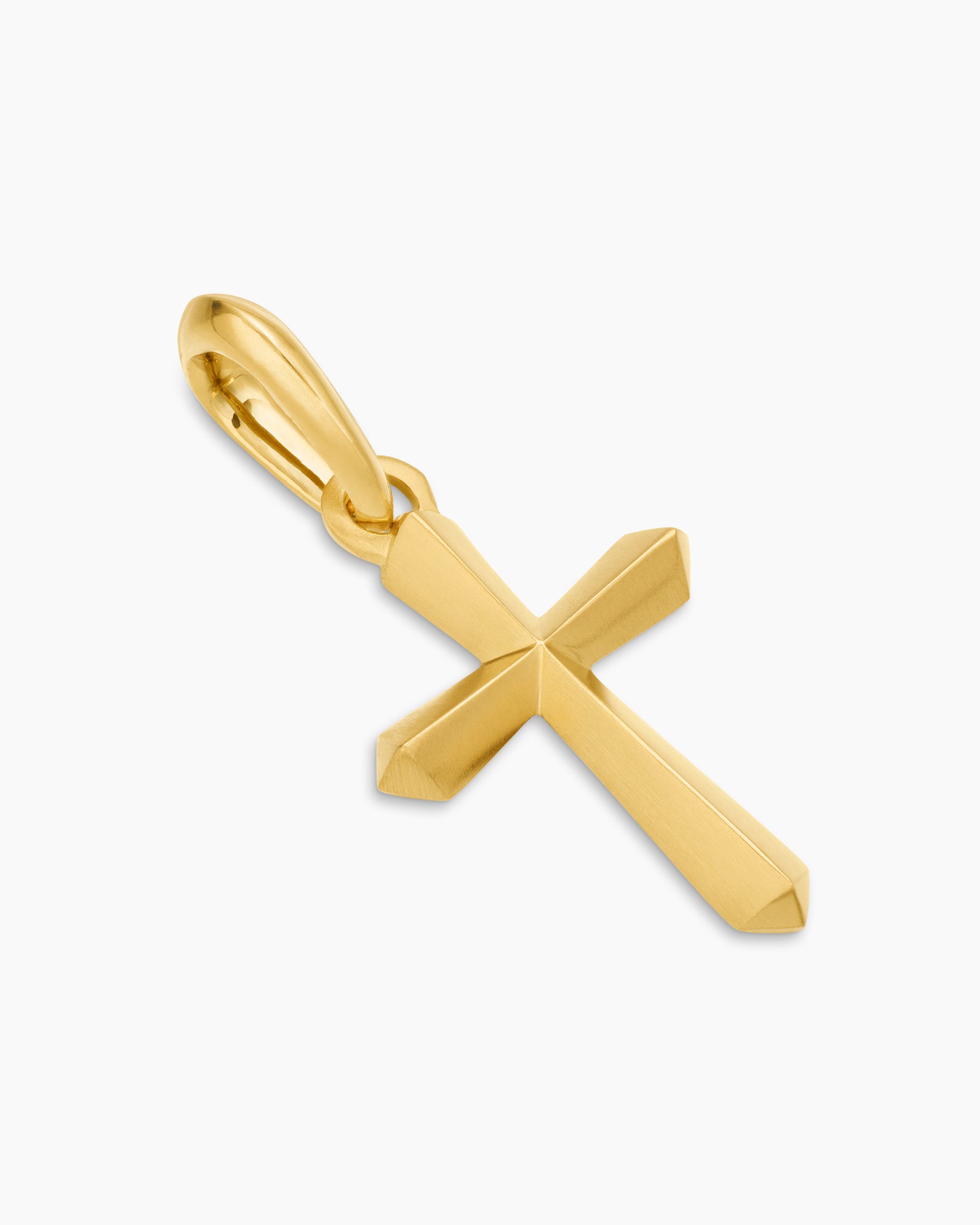 Cross Amulet in 18K Yellow Gold, 19mm - Image 3