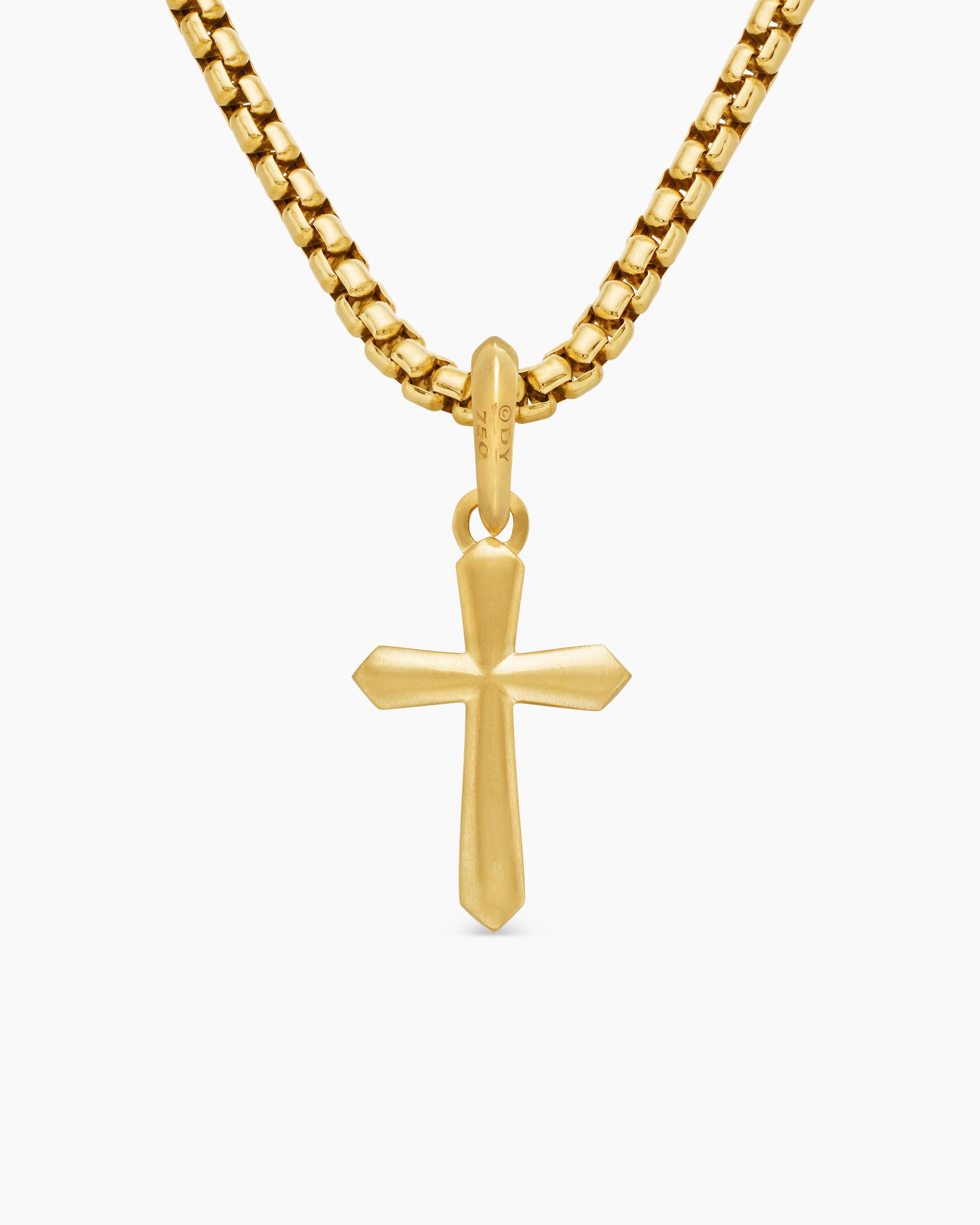 Cross Amulet in 18K Yellow Gold, 19mm - Image 4