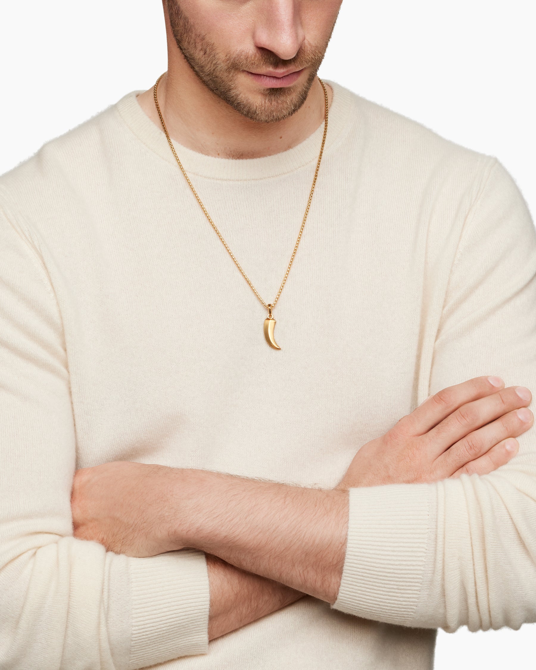 Alternative view of Claw Amulet in 18K Yellow Gold, 25mm