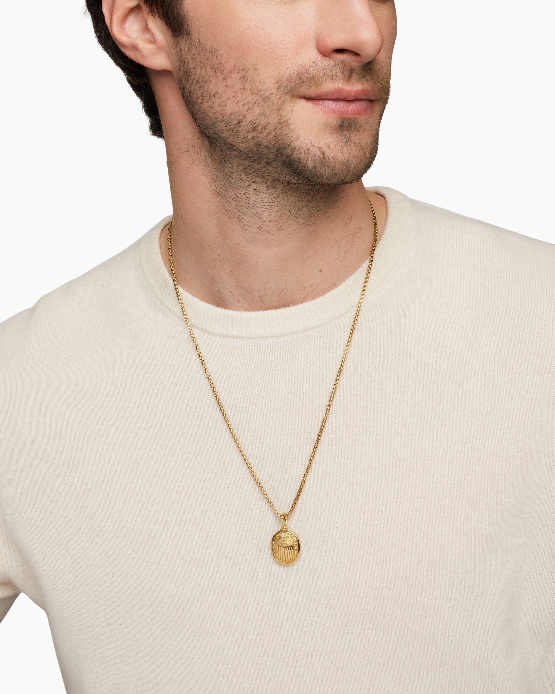 Petrvs Scarab Amulet in 18K Yellow Gold, 24mm - Image 7