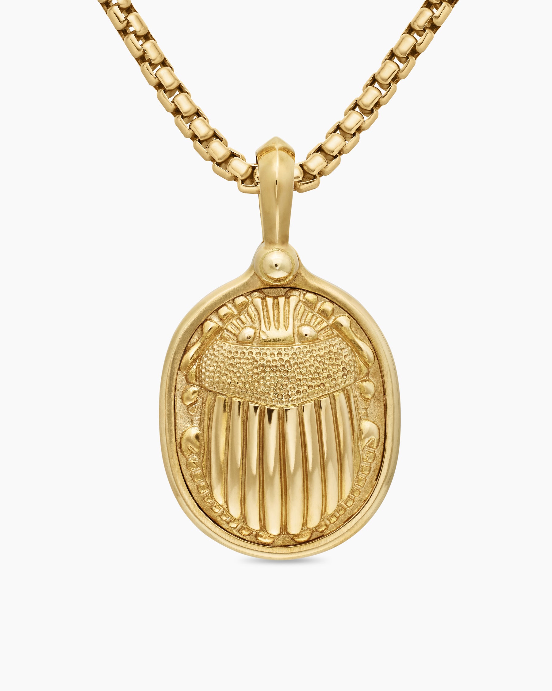Petrvs Scarab Amulet in 18K Yellow Gold, 24mm
