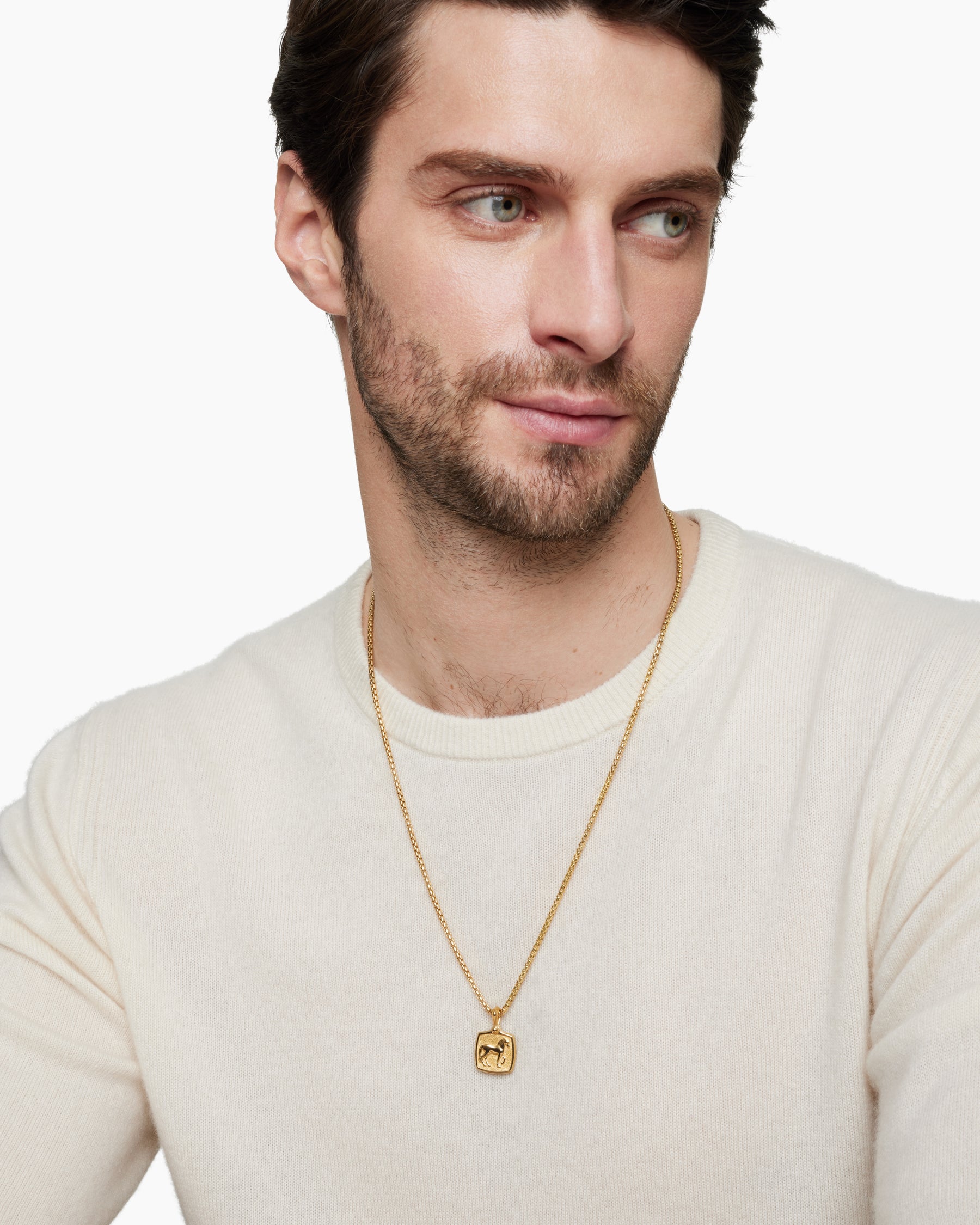 Petrvs Horse Amulet in 18K Yellow Gold, 19mm - Image 7