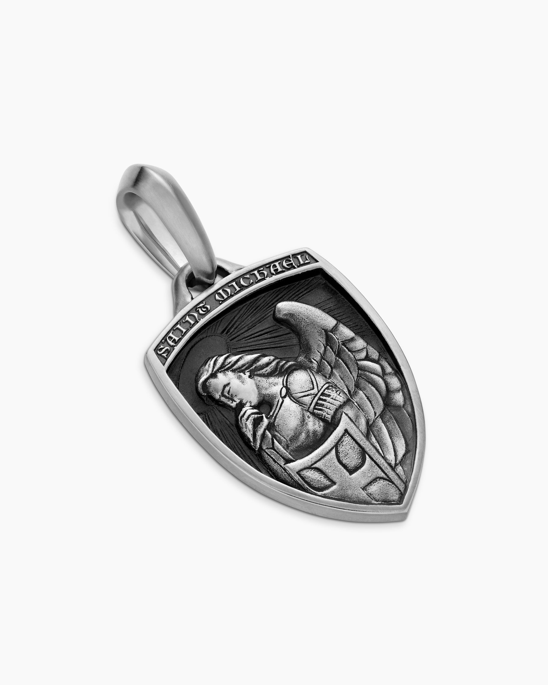St. Michael Amulet in Sterling Silver, 26mm - Image 3