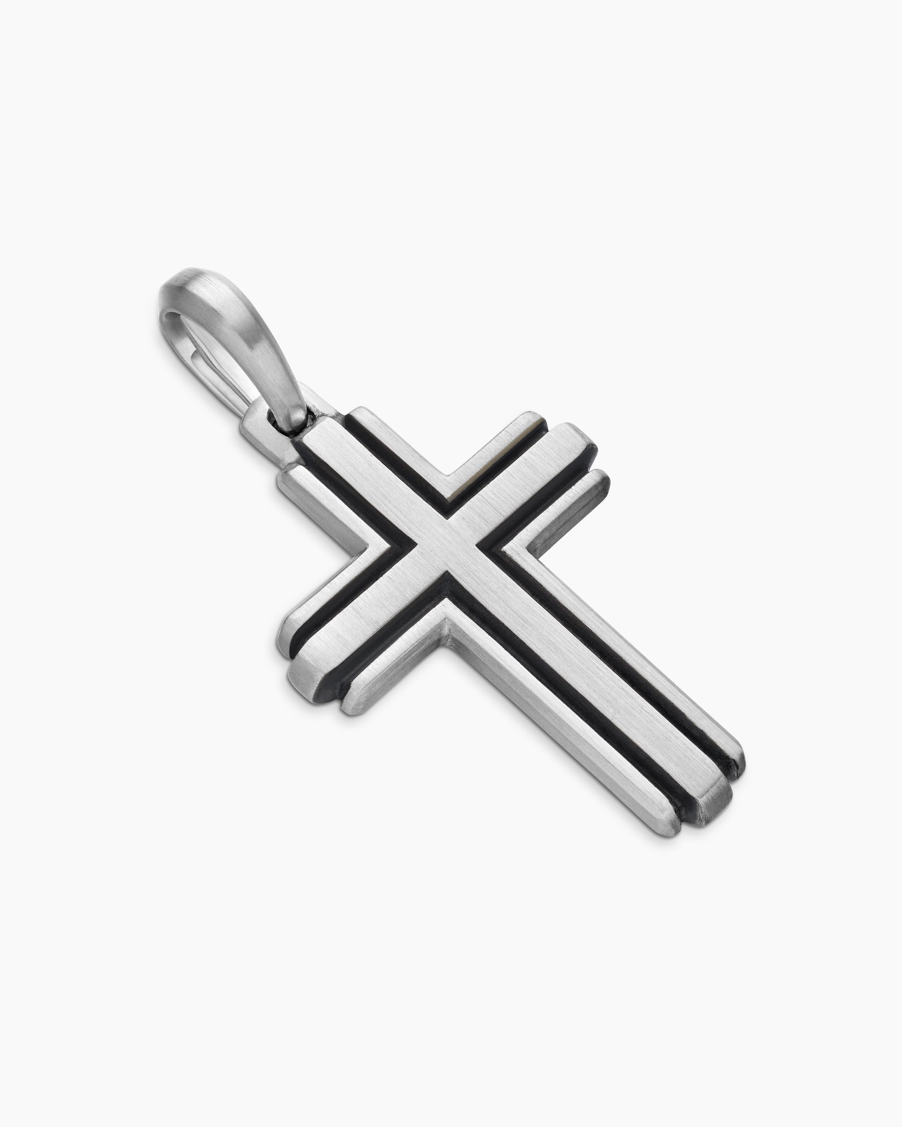 Cross Pendant in Sterling Silver, 34mm - Image 3