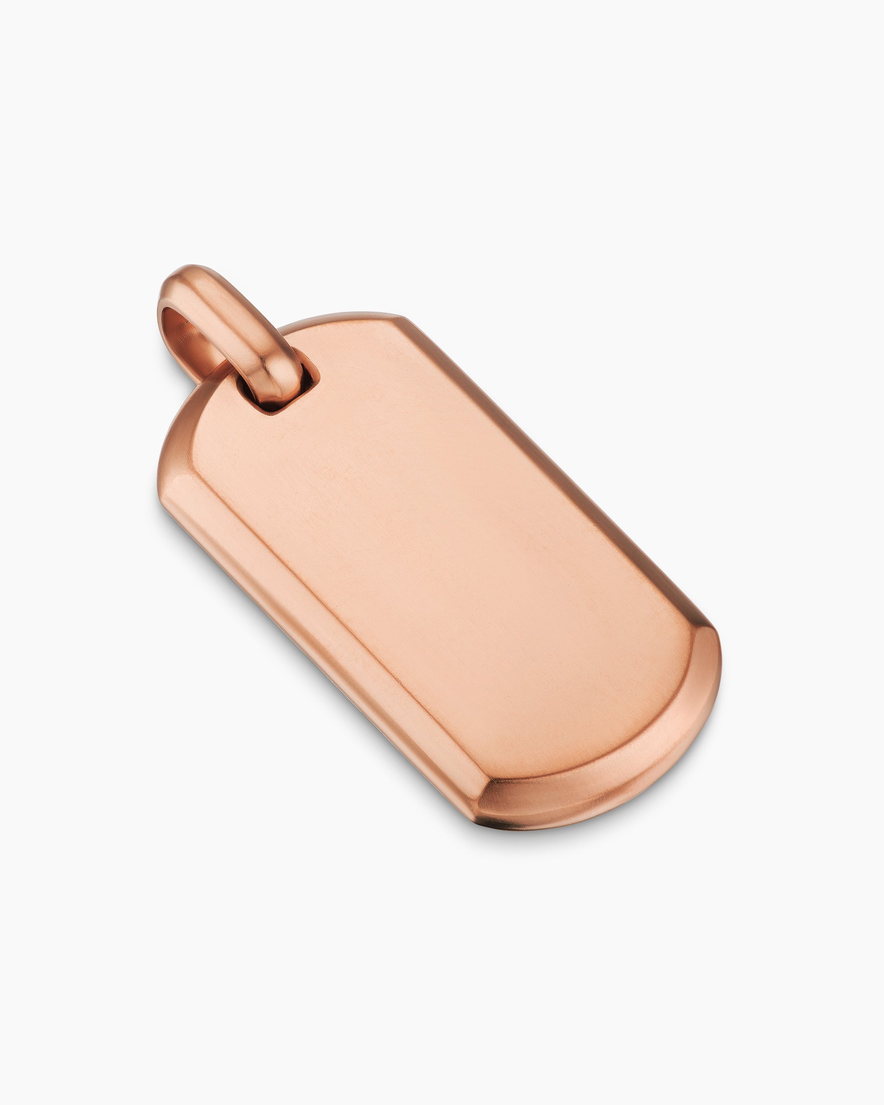 Chevron Tag in 18K Rose Gold, 35mm - Image 3