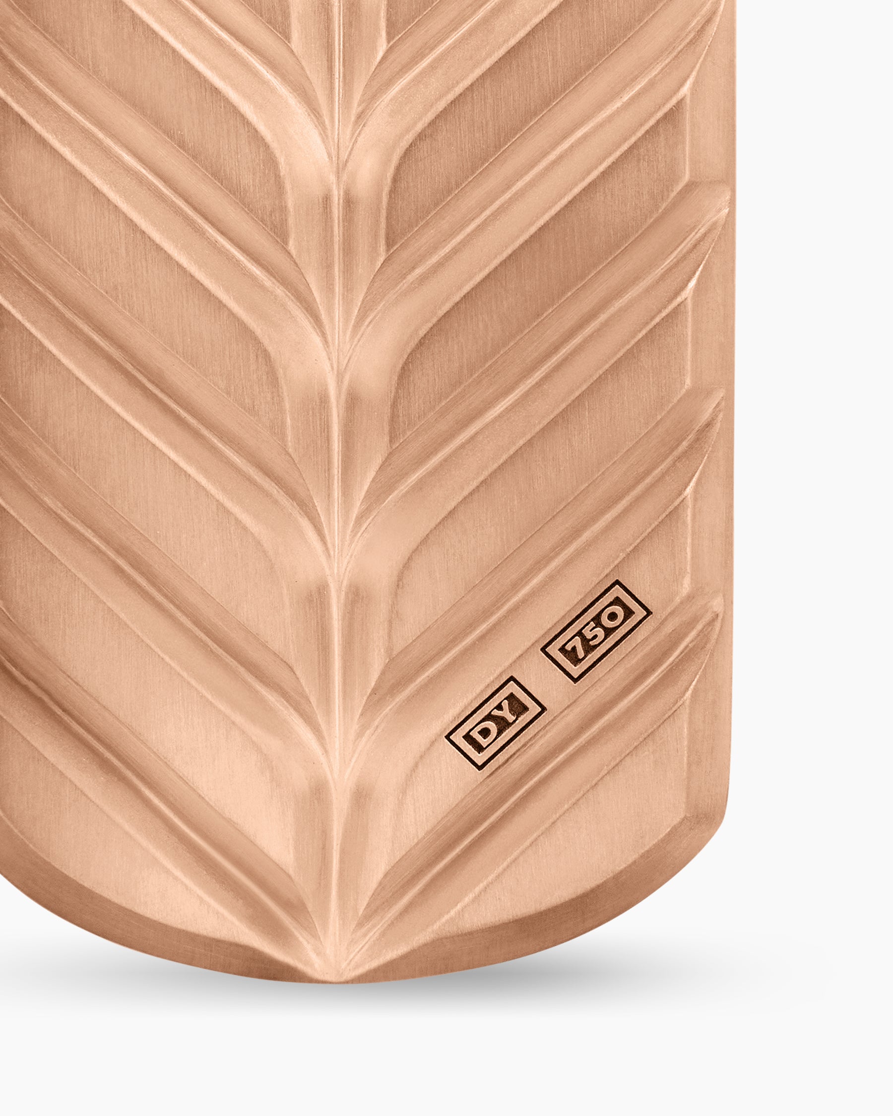 Chevron Tag in 18K Rose Gold, 35mm - Image 6
