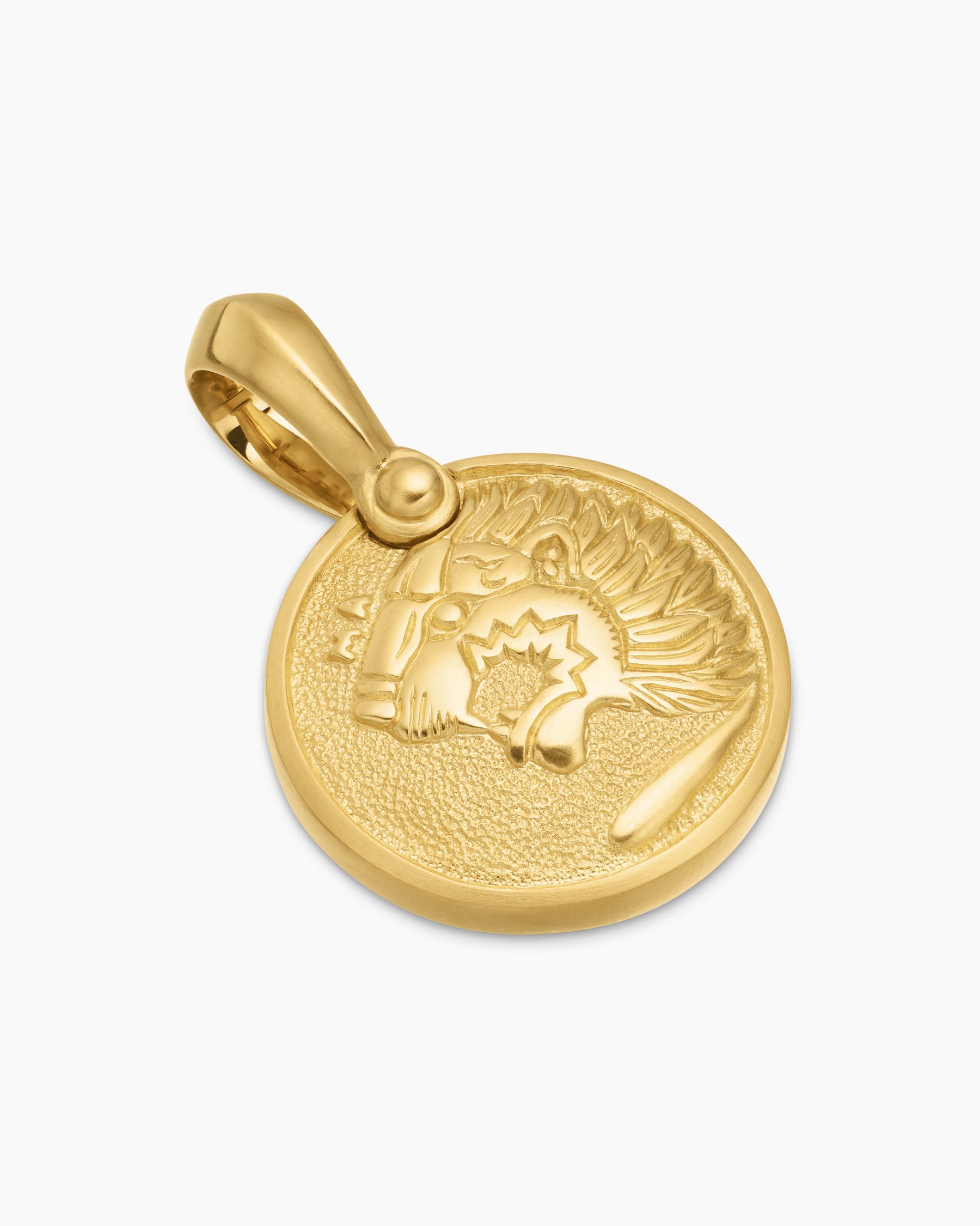 Petrvs Lion Amulet in 18K Yellow Gold, 19.3mm - Image 3