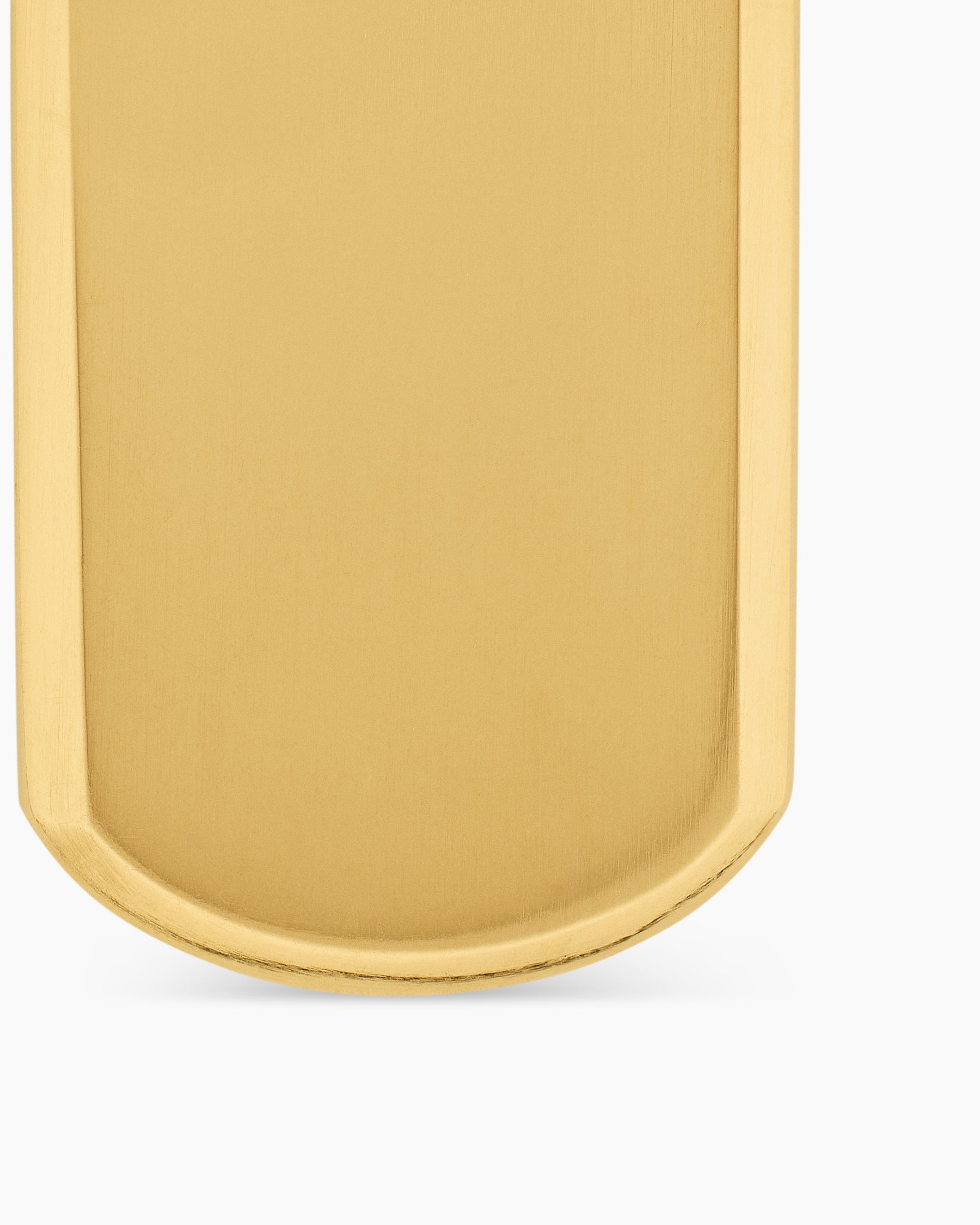 Chevron Tag in 18K Yellow Gold, 27mm - Image 5