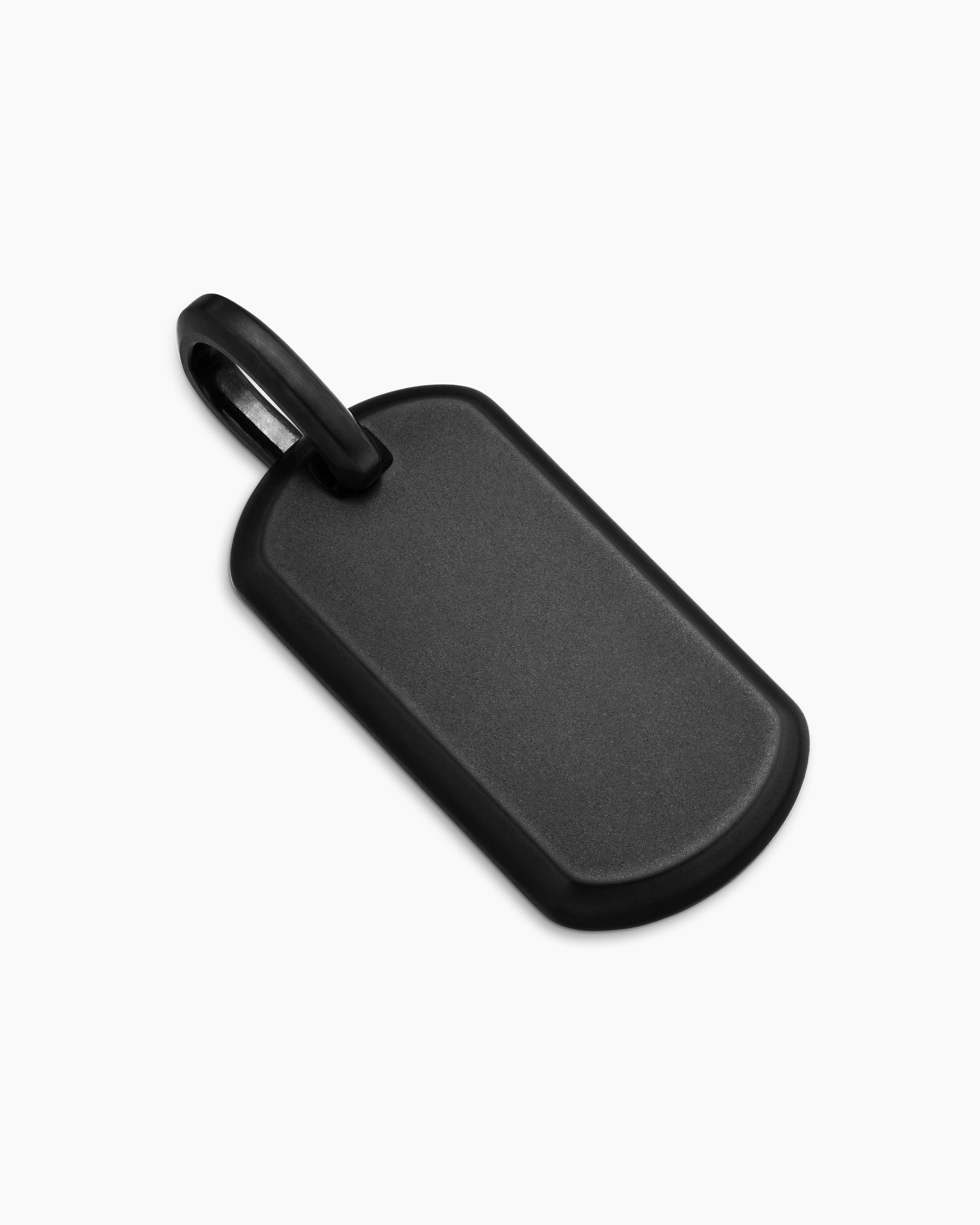 Chevron Tag in Black Titanium, 27mm - Image 3