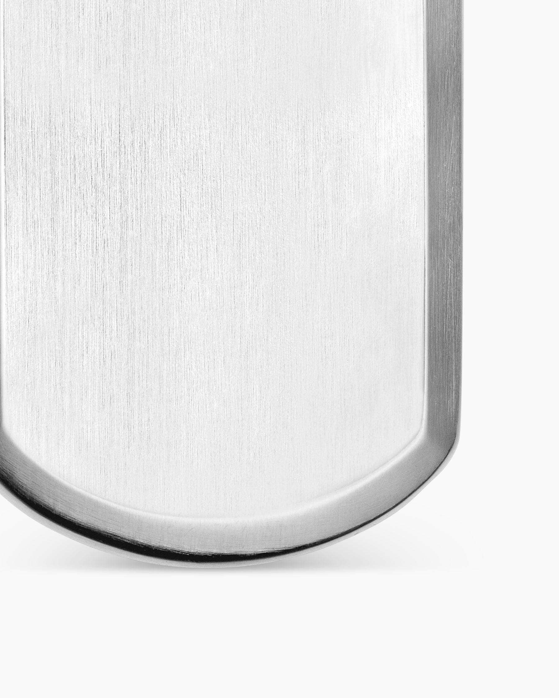 Chevron Tag in Sterling Silver, 27mm - Image 5