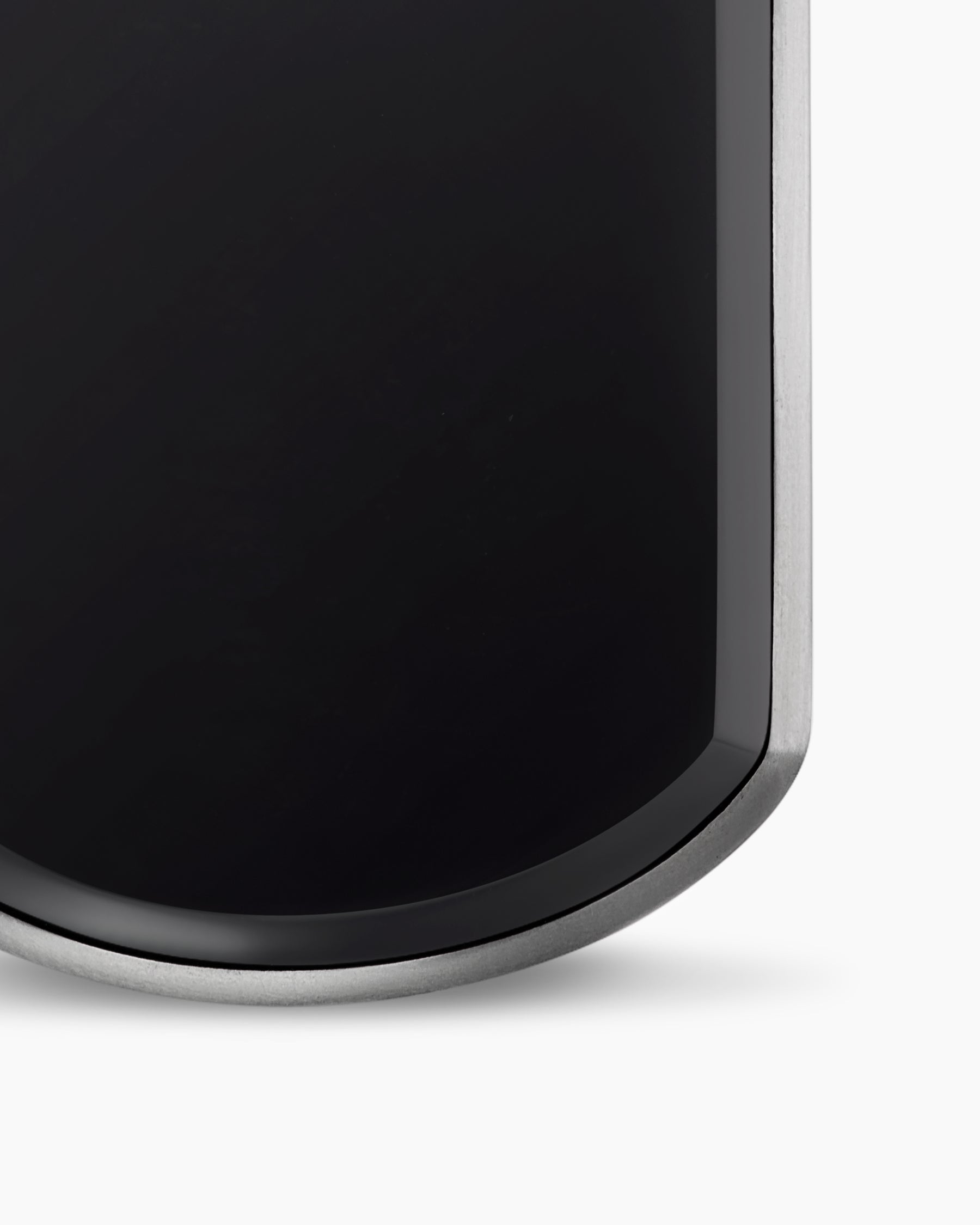 Chevron Tag in Sterling Silver with Black Onyx, 27mm - Image 5