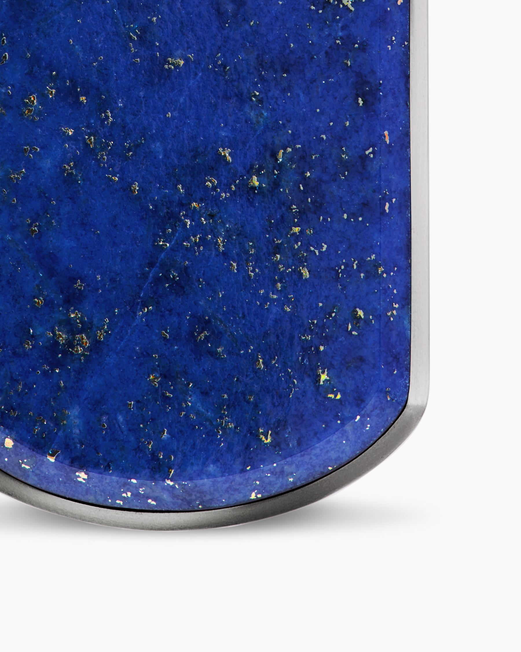 Chevron Tag in Sterling Silver with Lapis Lazuli, 27mm - Image 5